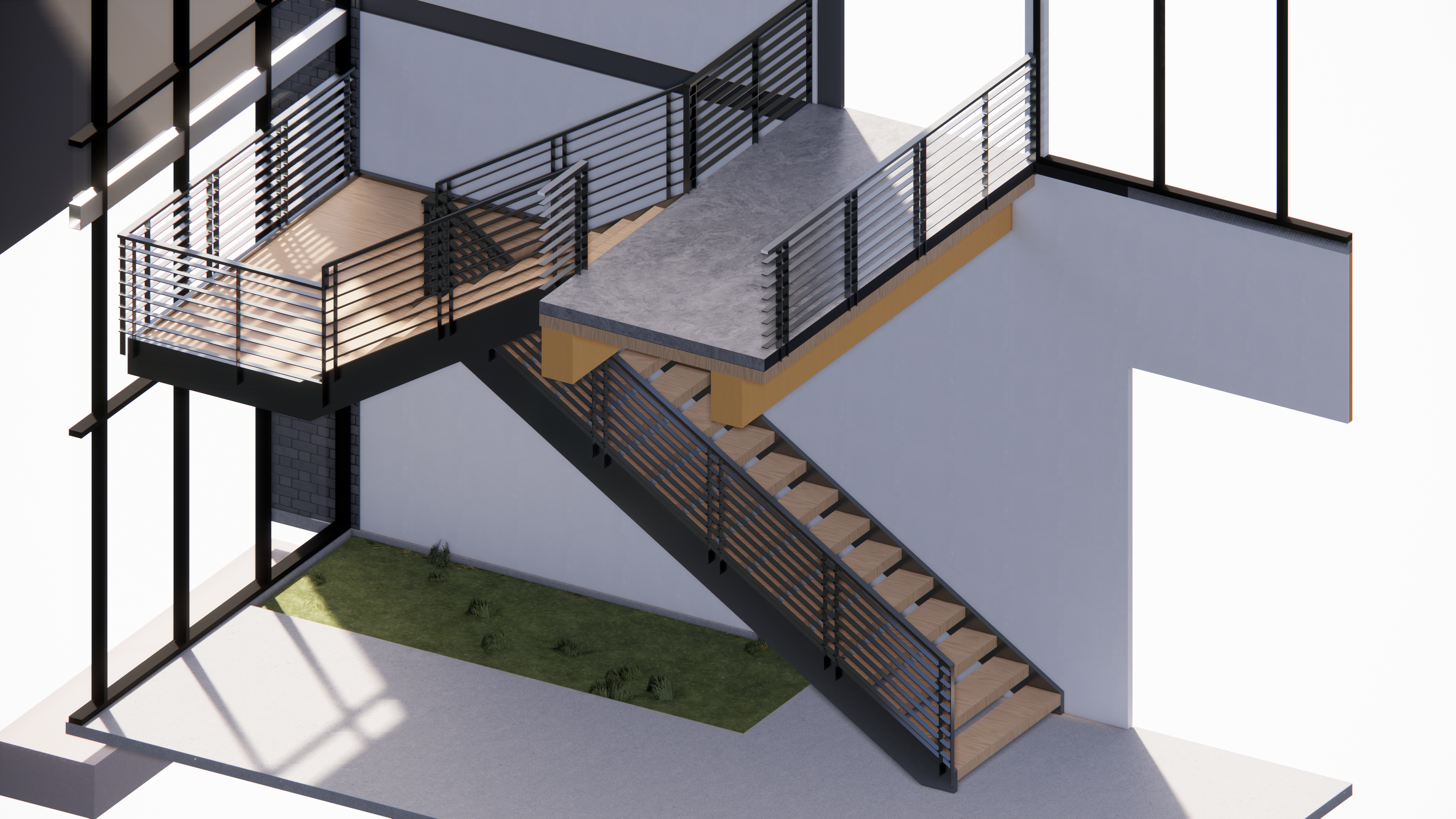 Staircase design axon