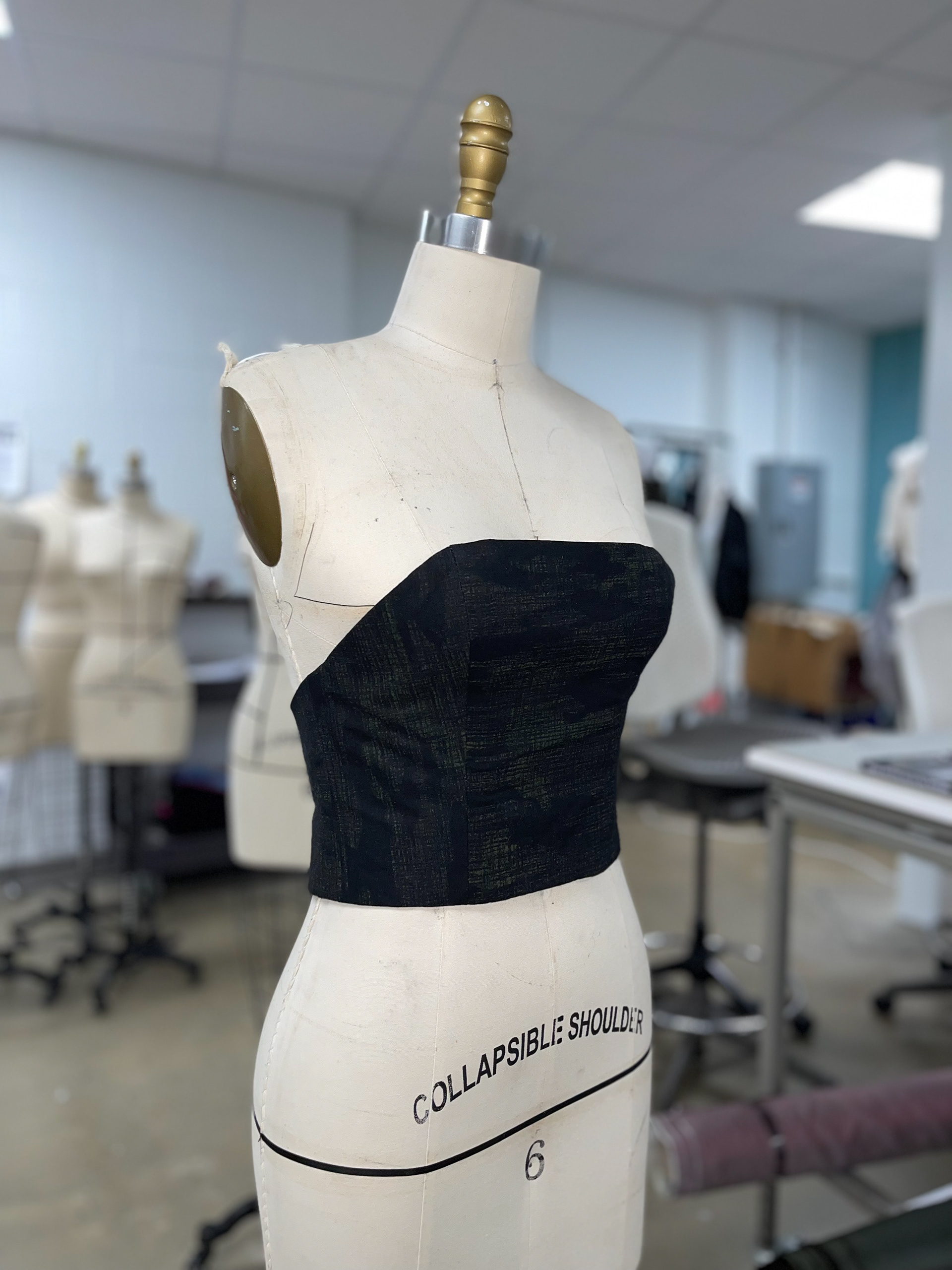Lined Bustier, CF 3/4 View
