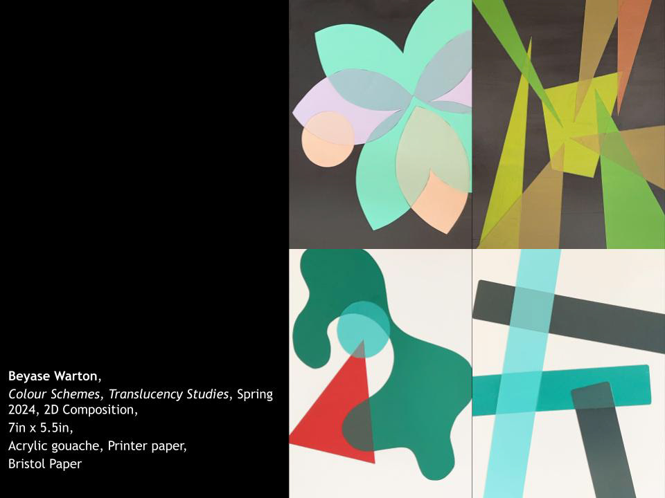 2D Composition: Translucency Studies Collage