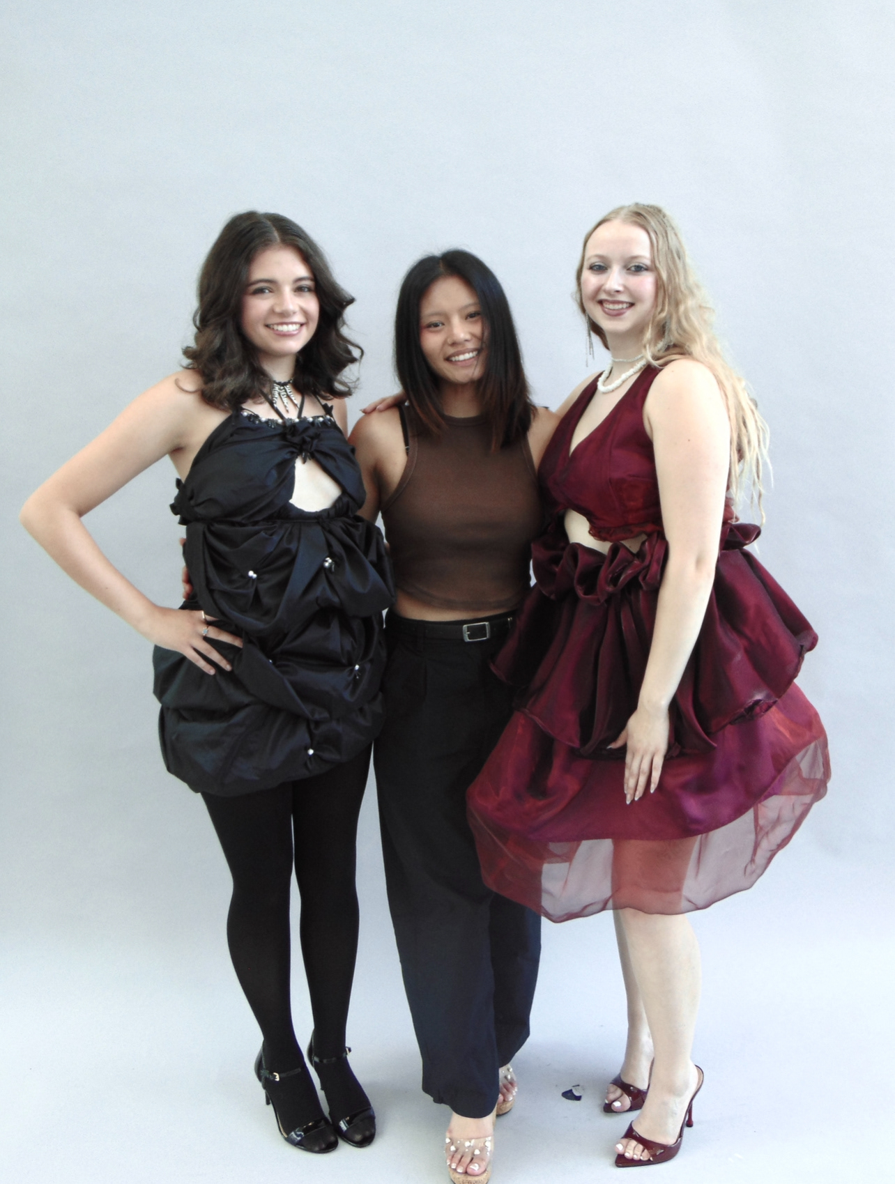 (From Left to Right): No-cut Dress, Beyase Warton, Lined Garments