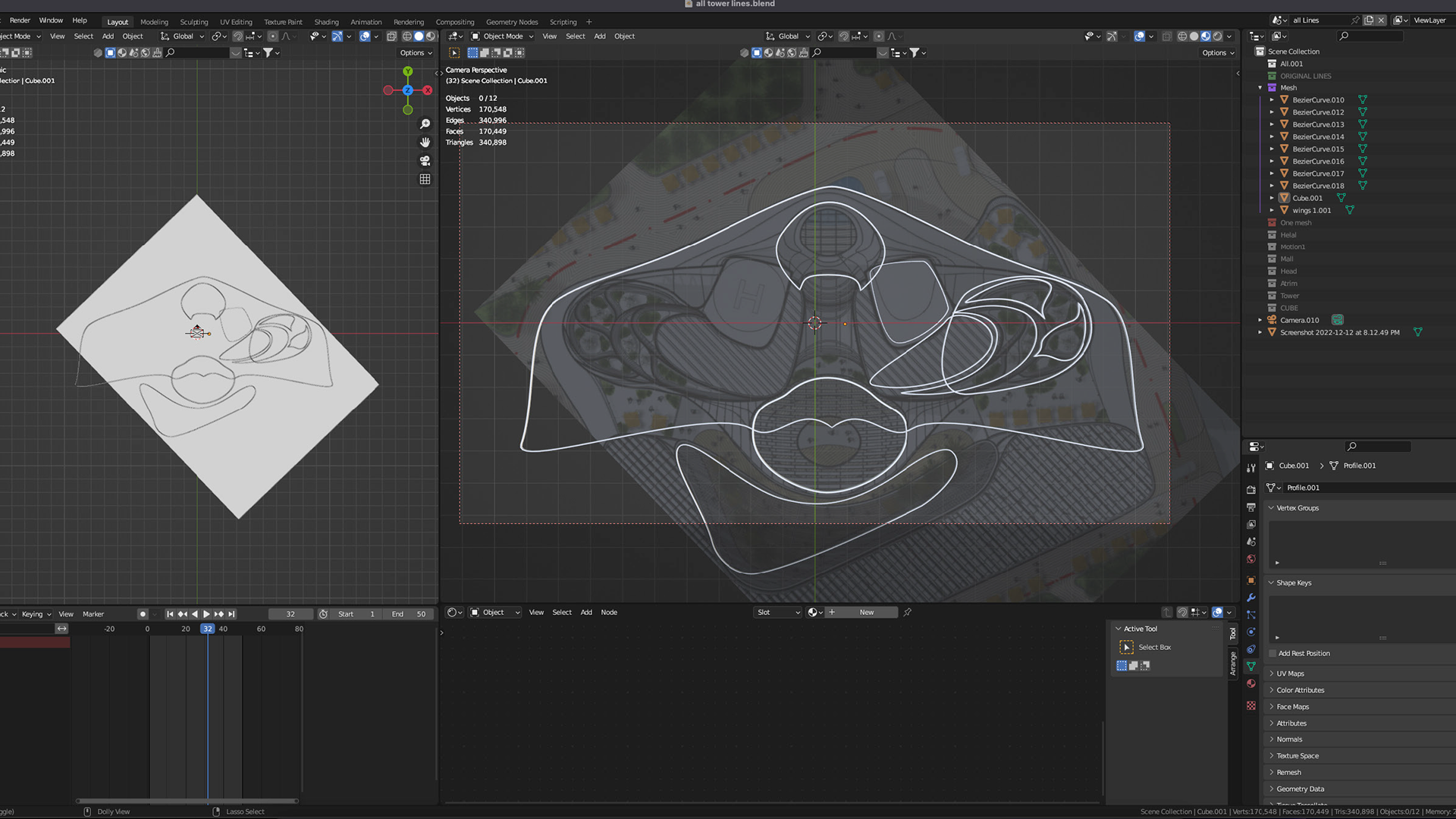 Working on blender to create a dynamic Identity