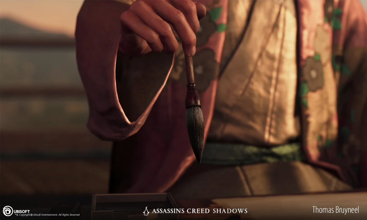 Yasuke learns Calligraphy Cinematic