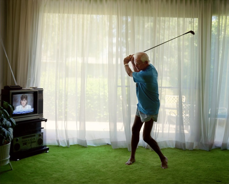 Practicing Golf Swing / 1986