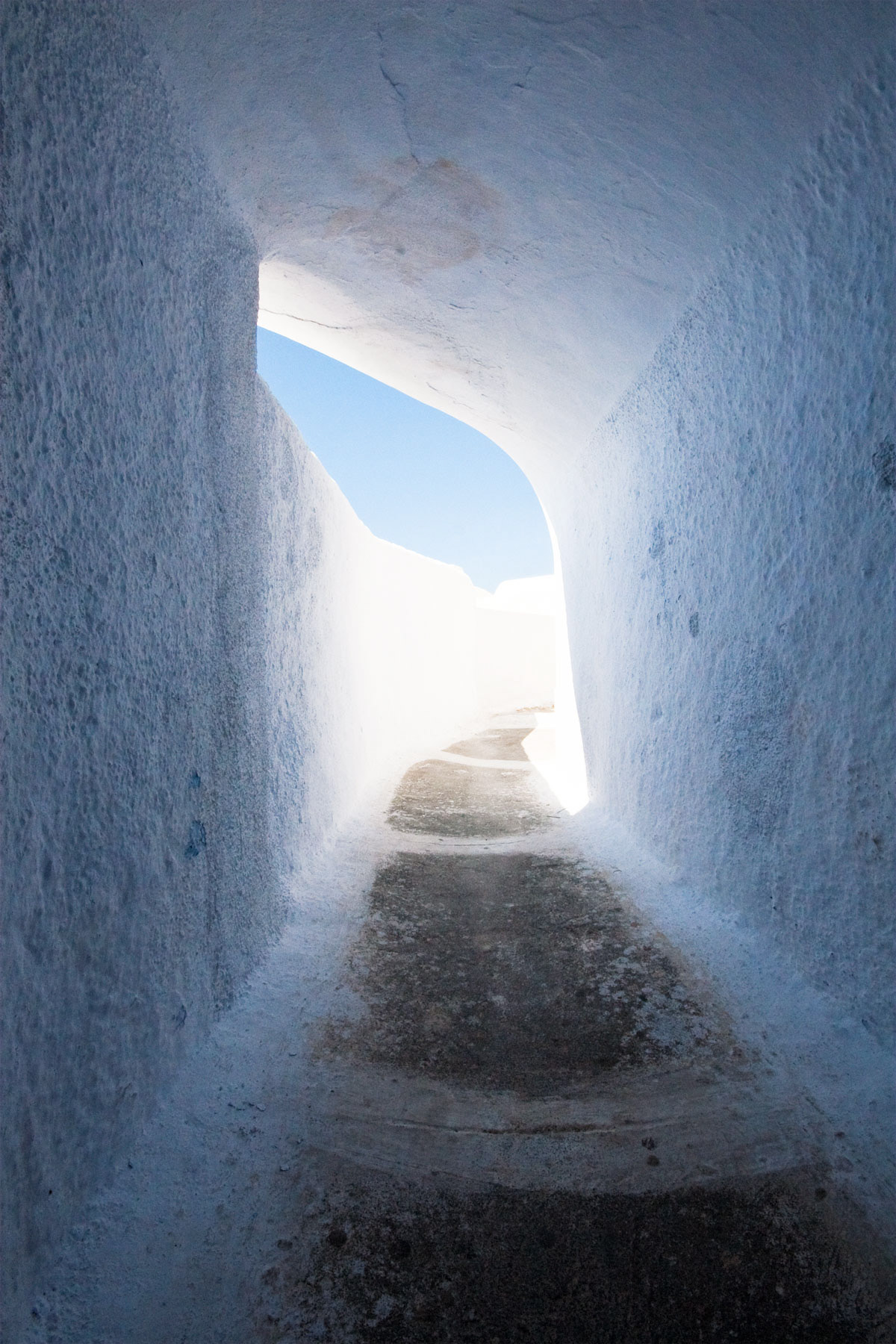 Light spilling into passageway