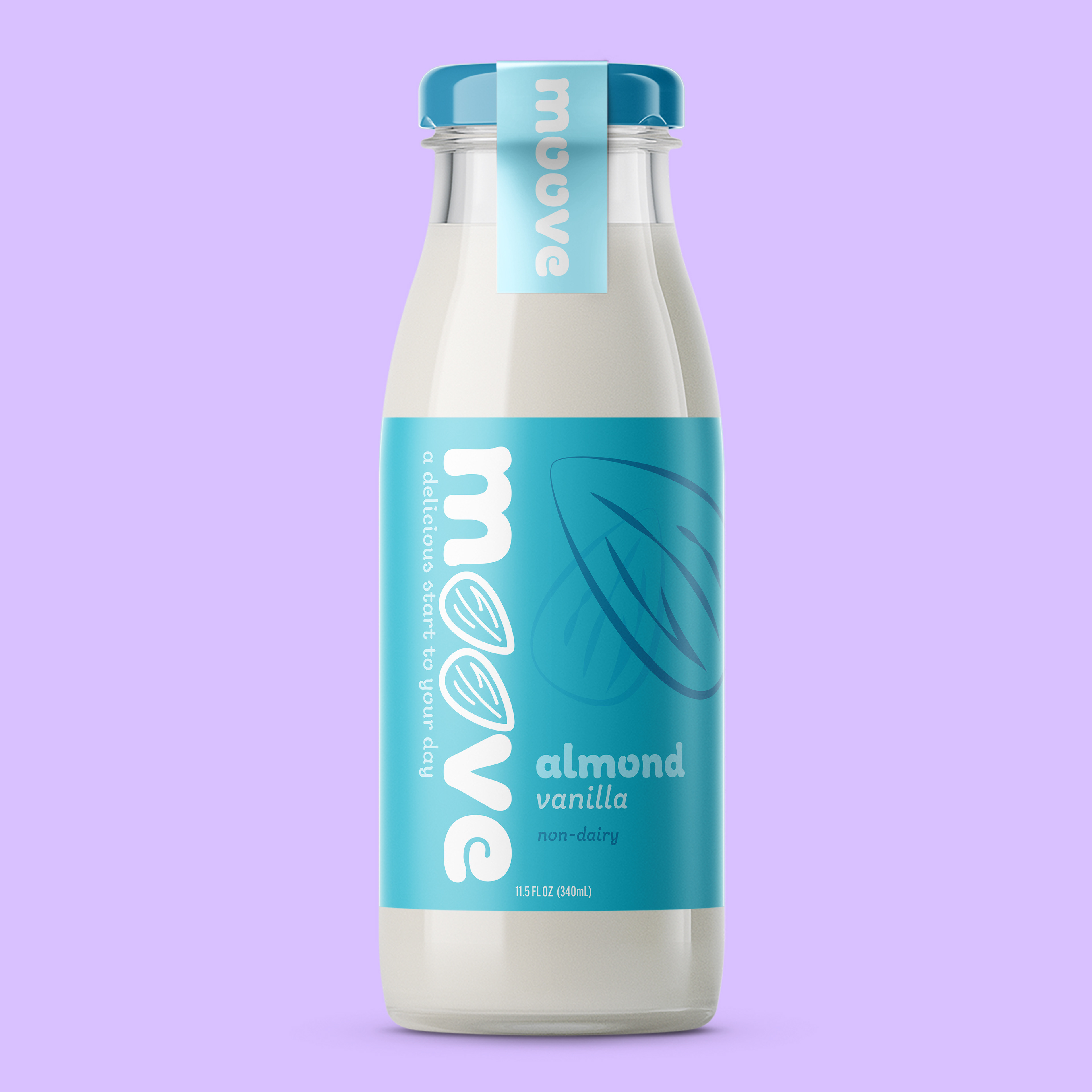Almond milk bottle