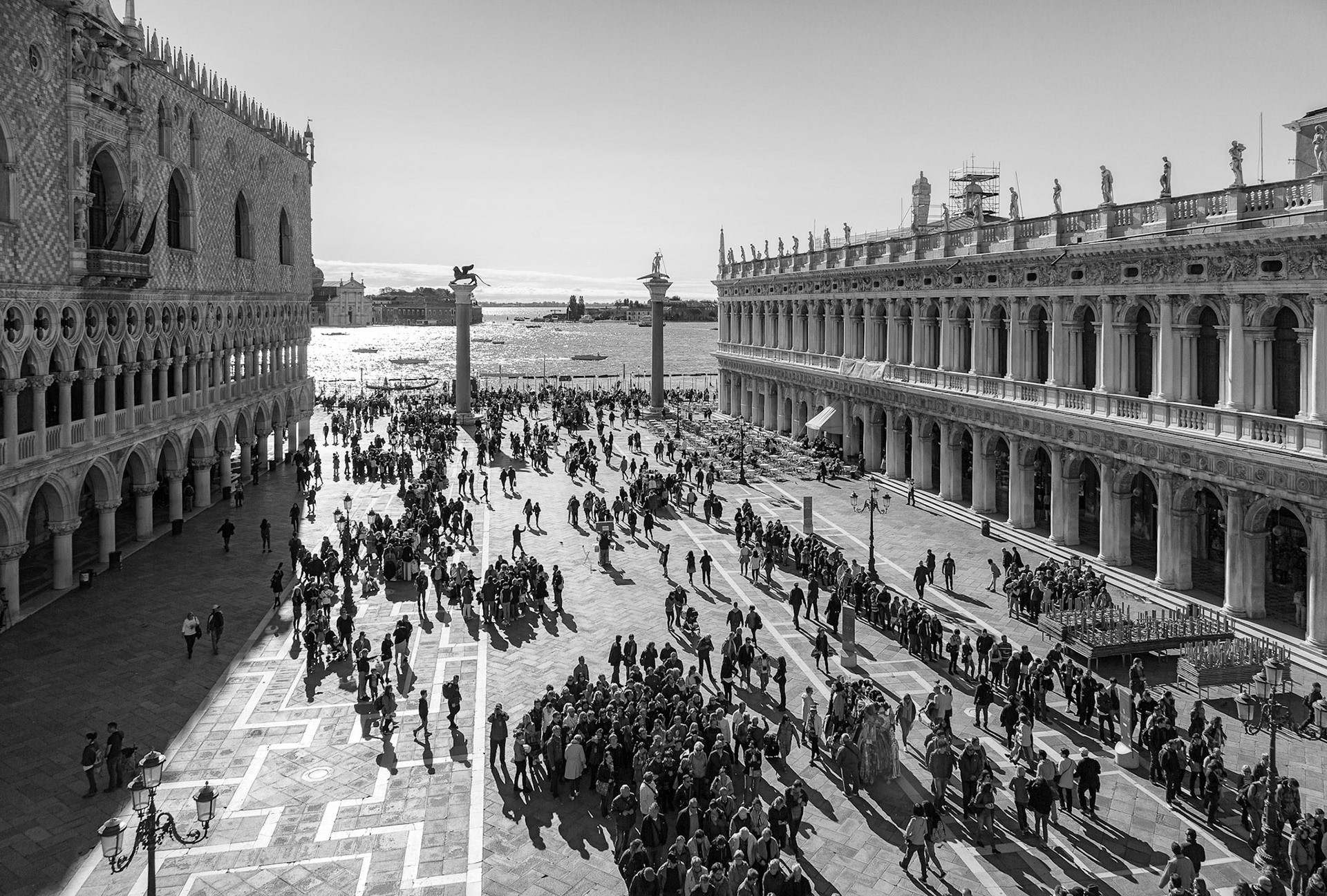 Crowds in St Mark's Square