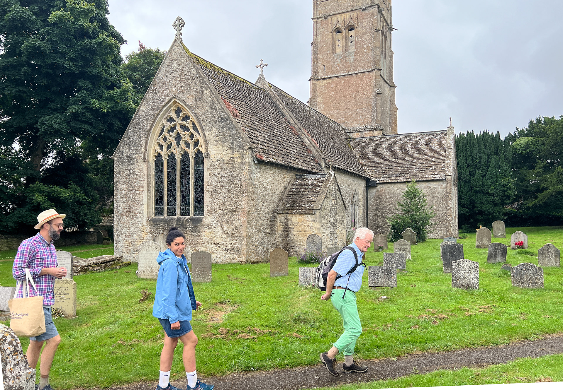 The church at Coates - the walk was an end not a means