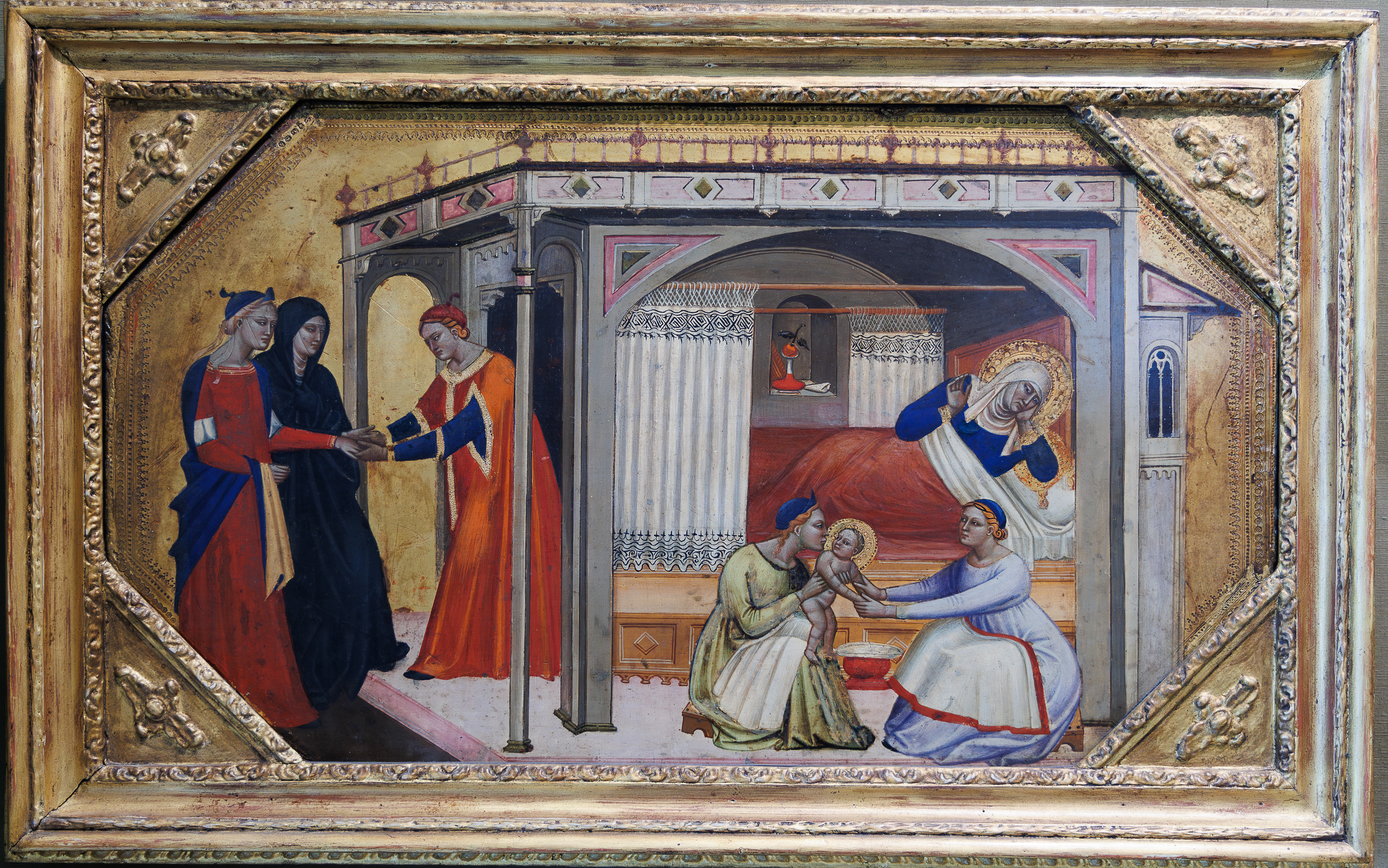 Master of the Ashmolean Predella - the Birth of the Virgin Mary