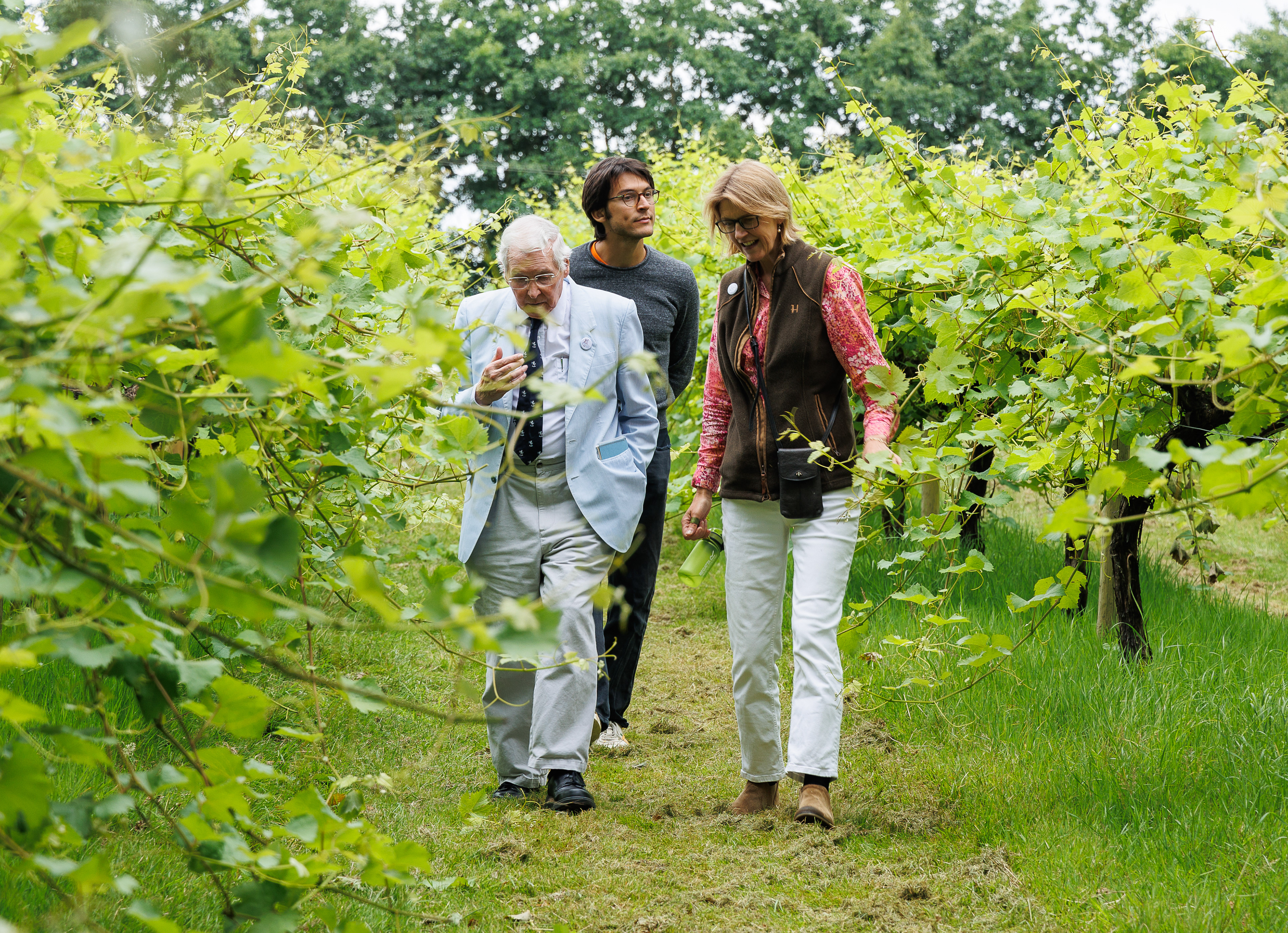 Andre, Sophie and Ian, the Garsdon churchwarden