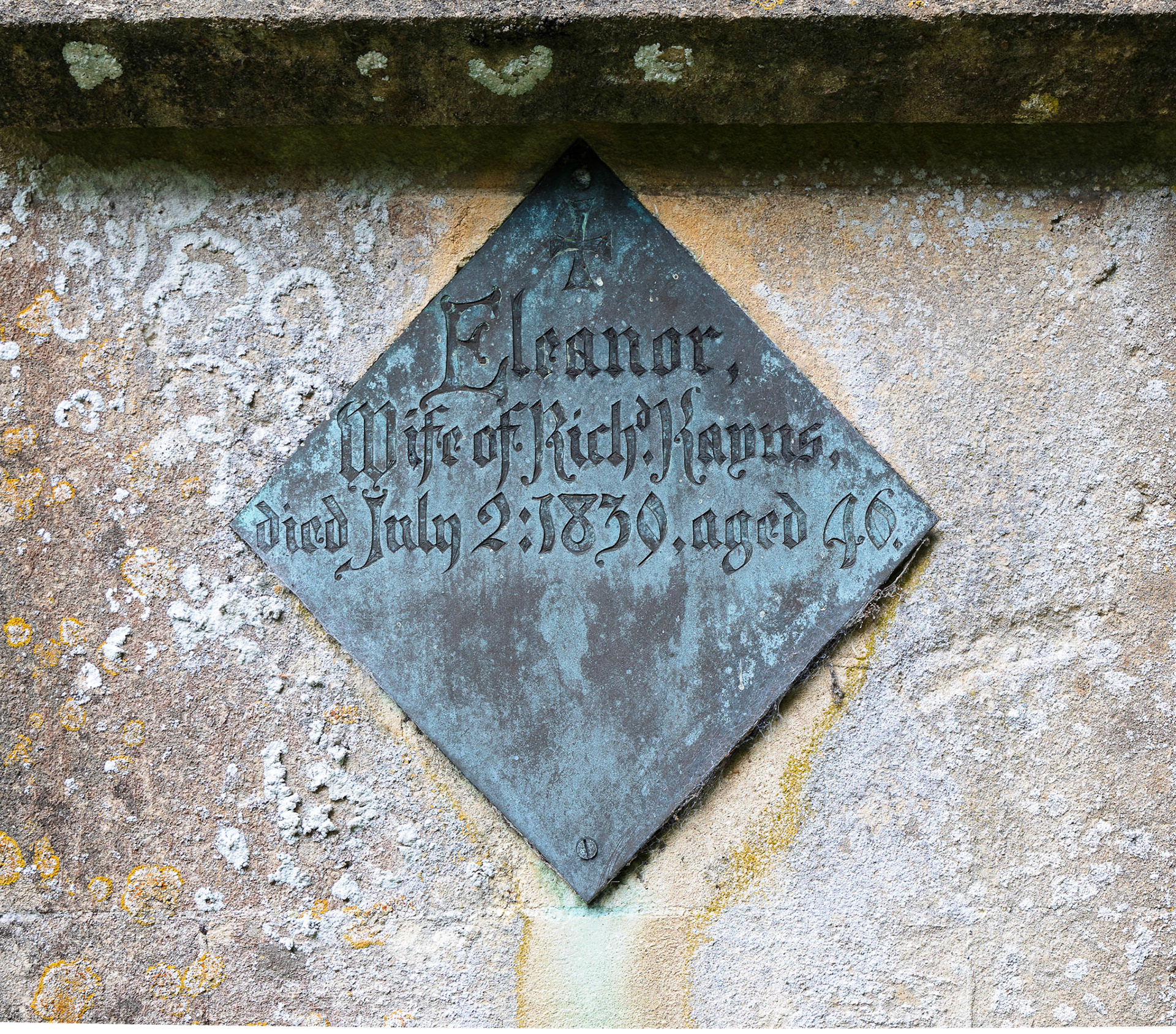 On the wall of All Saints