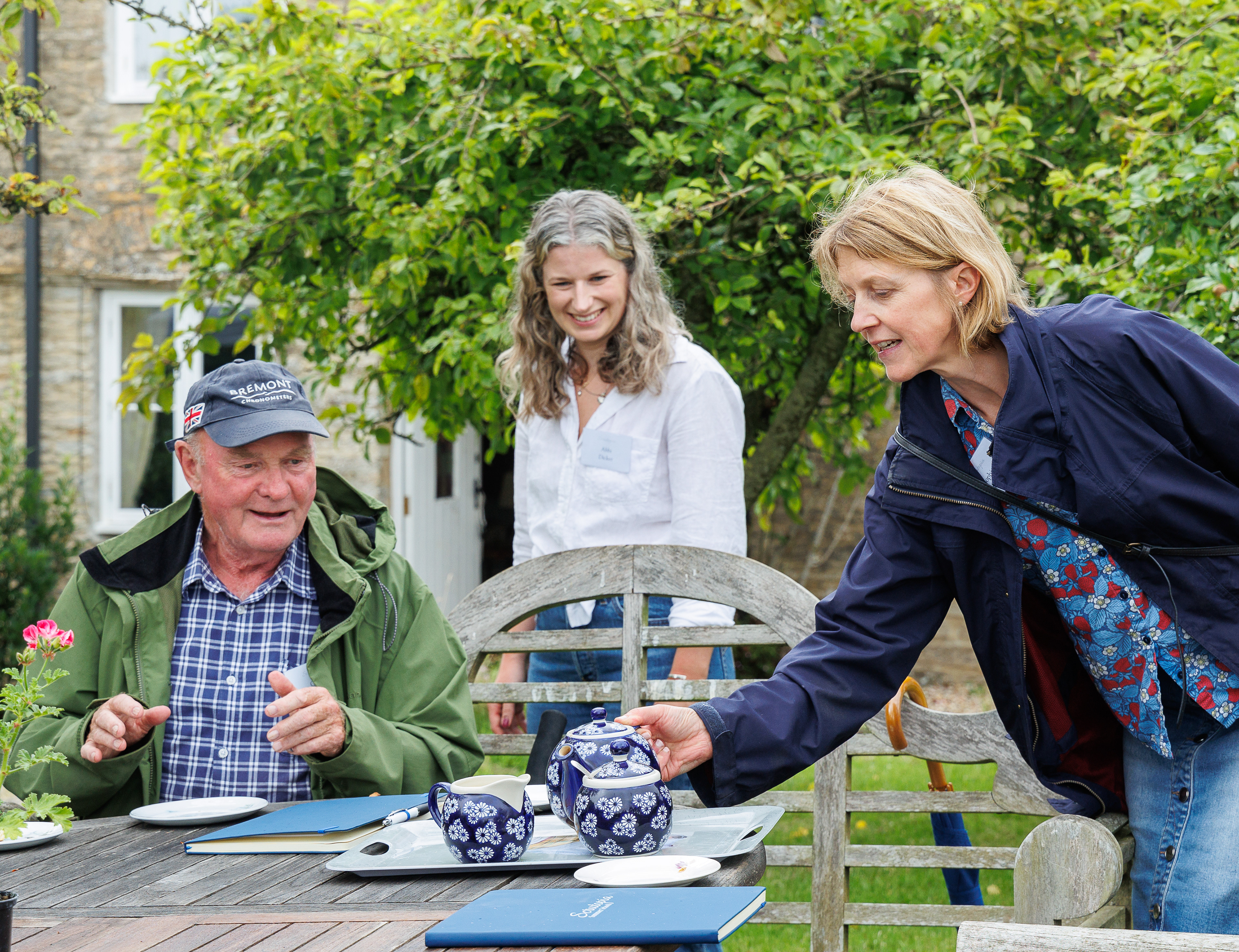 Chris is looking forward to tea