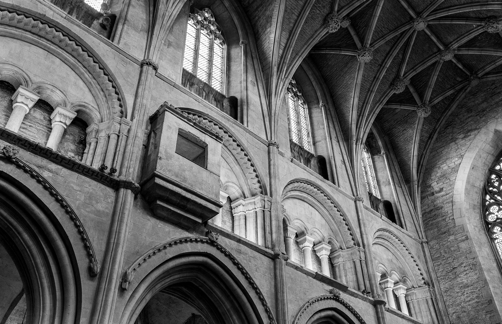 The watching loft above the nave