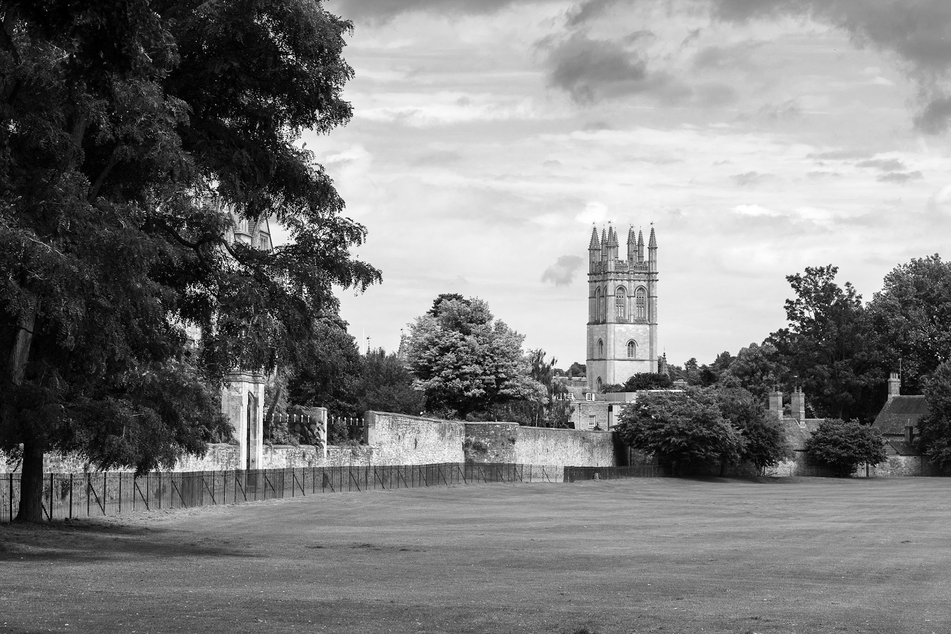 Magdalen College chapel from Merton field