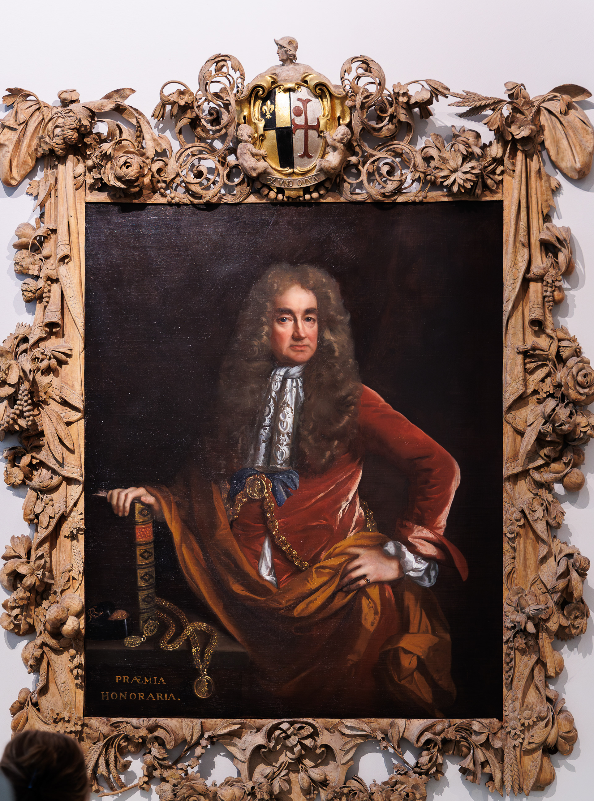 In the Ashmolean - portrait of Elias Ashmole