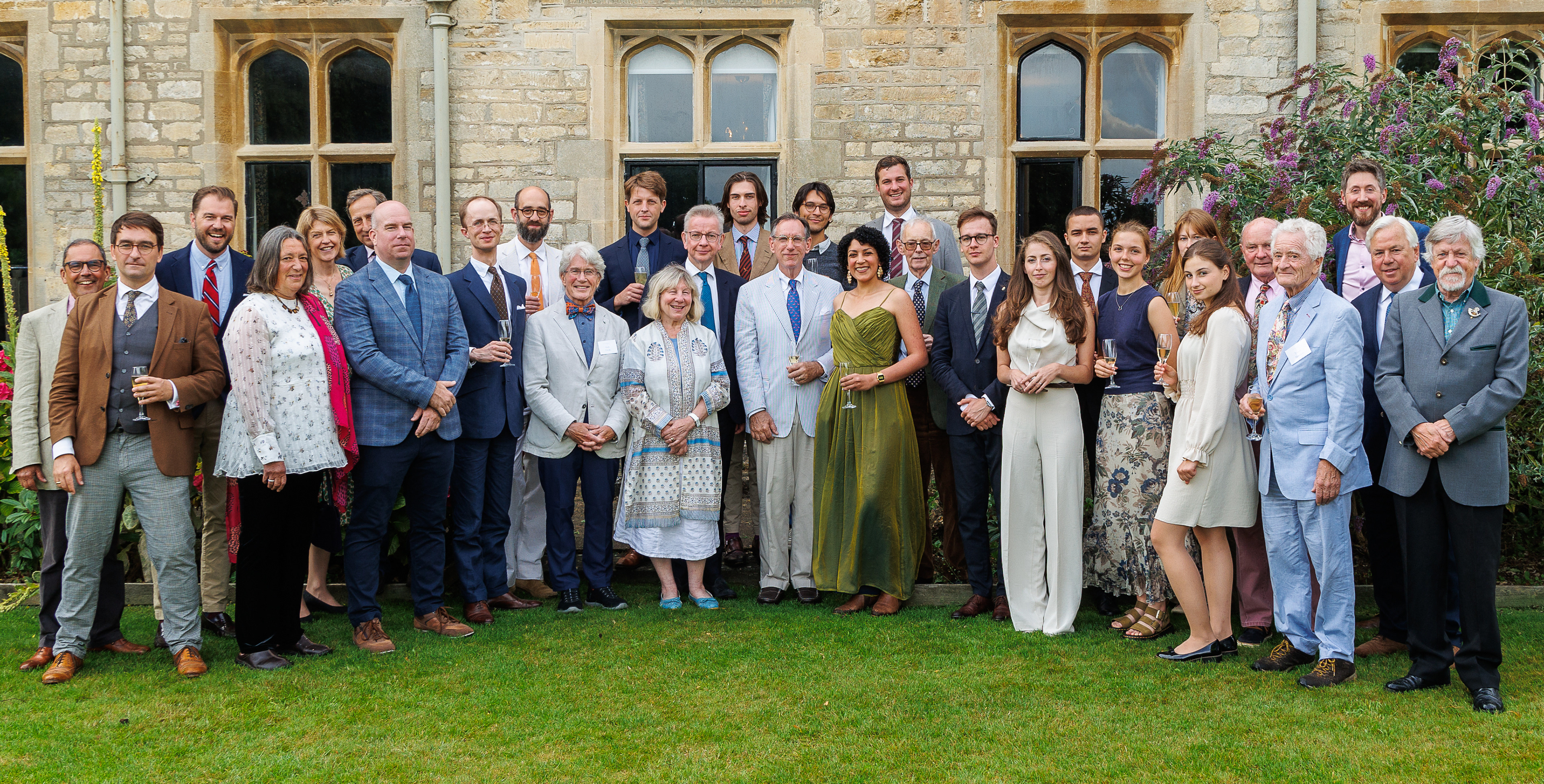 Scrutopia 2024; L to R: Alec, Mikolaj, Grady, Sarah, Sophie, Joe, Daniel, Samuel, Jeremiah, Andy,  Ralph, Brigitte, Michael Gove, Pepijn, Tom, Andre, Ava, Peter, Anthony, Benedek, Renata, Benjamin, Grace, Lucy, Borbala, Chris, Trevor, Stephen, Jeremy, David 