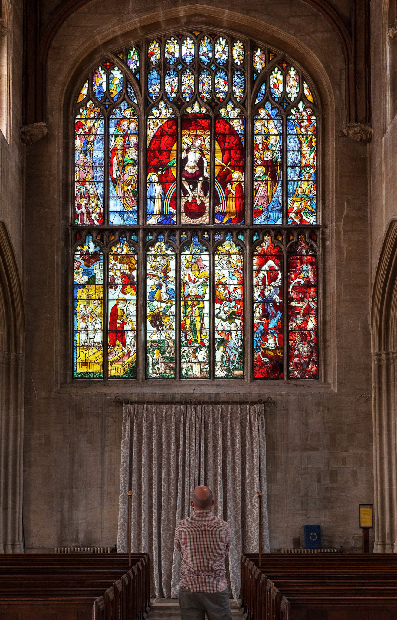 West window, St Mary's. Fairford