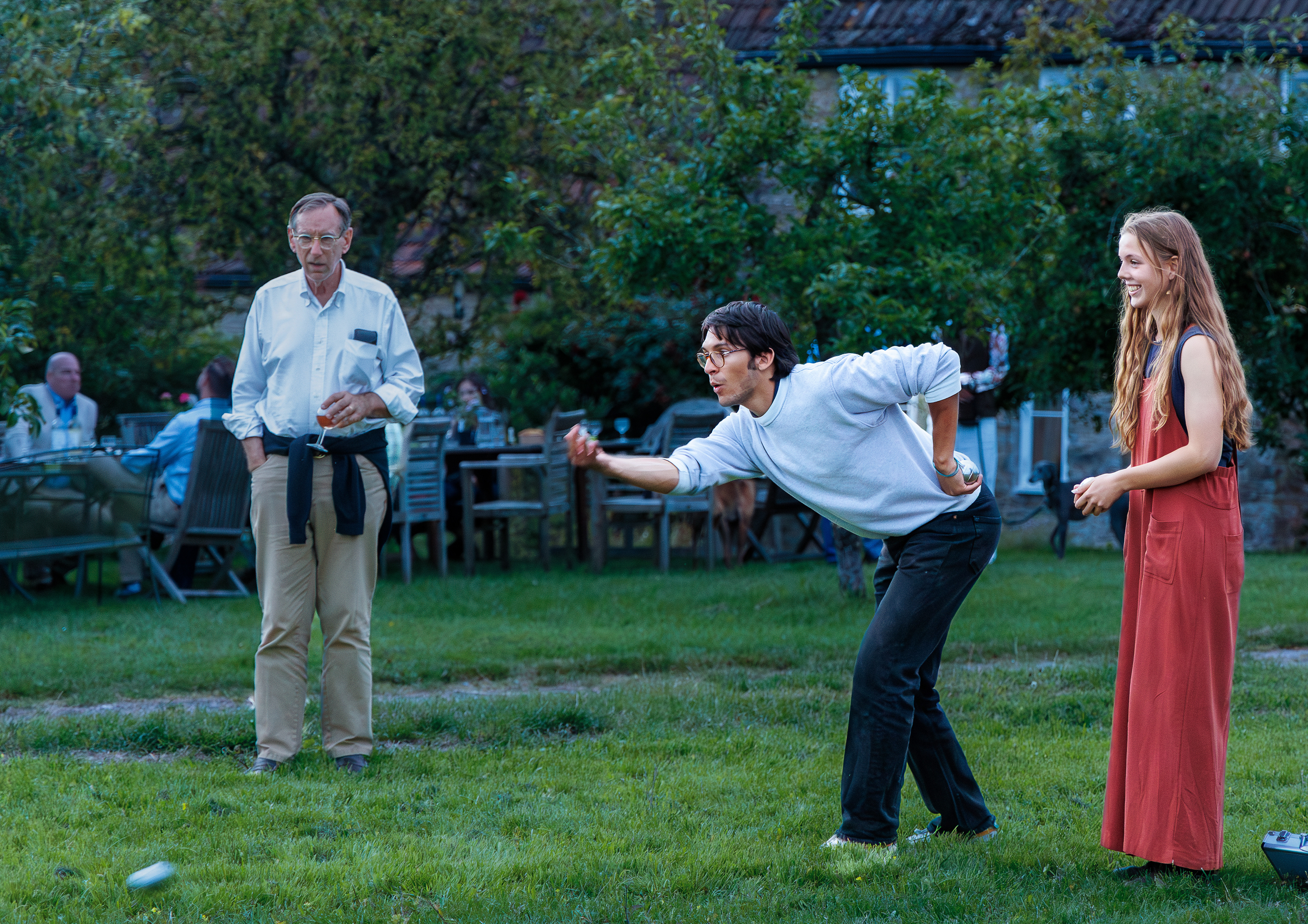 Boules at dusk