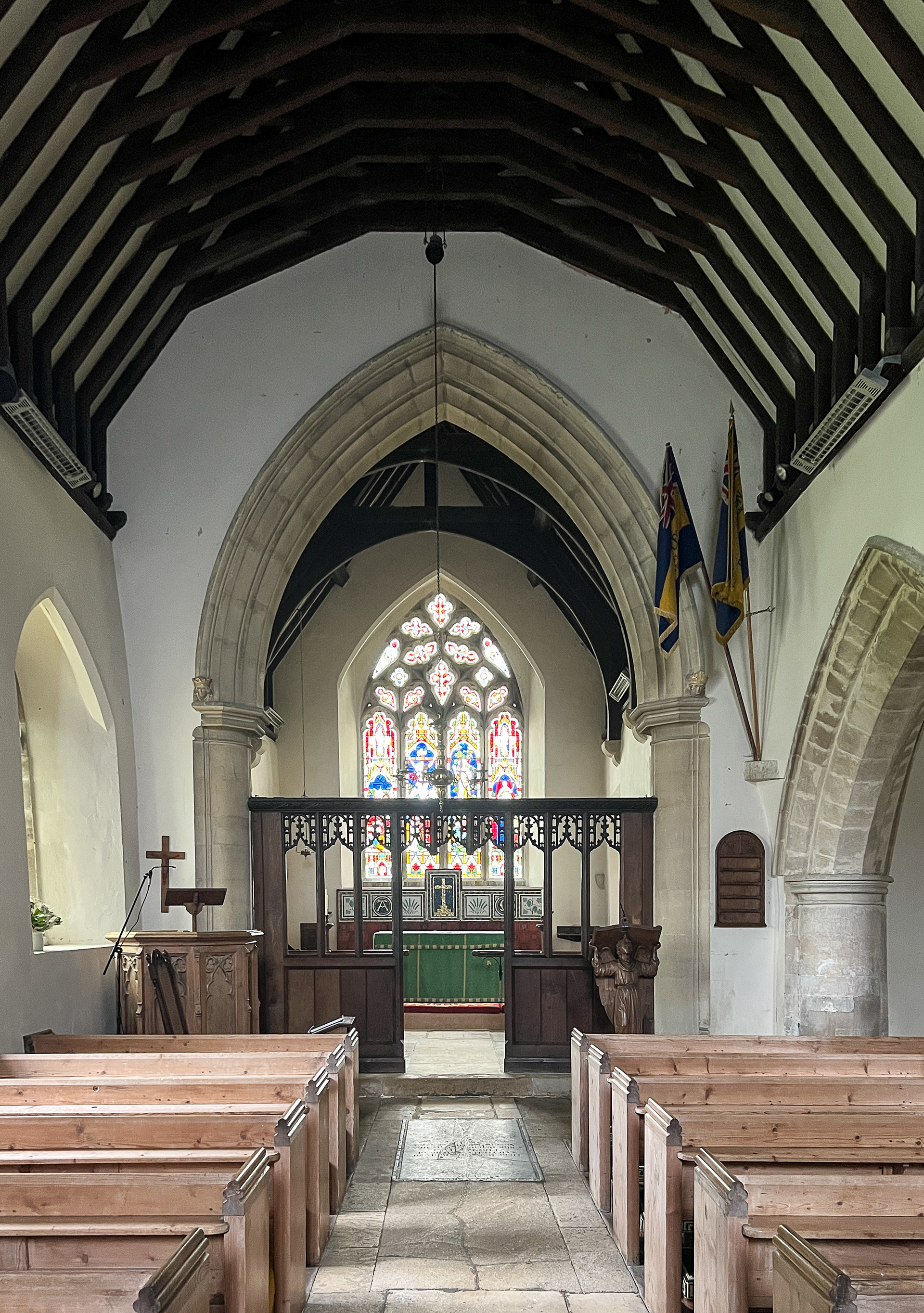 The church at Coates that Jeremiah, Ava, Trevor and Alec walked to