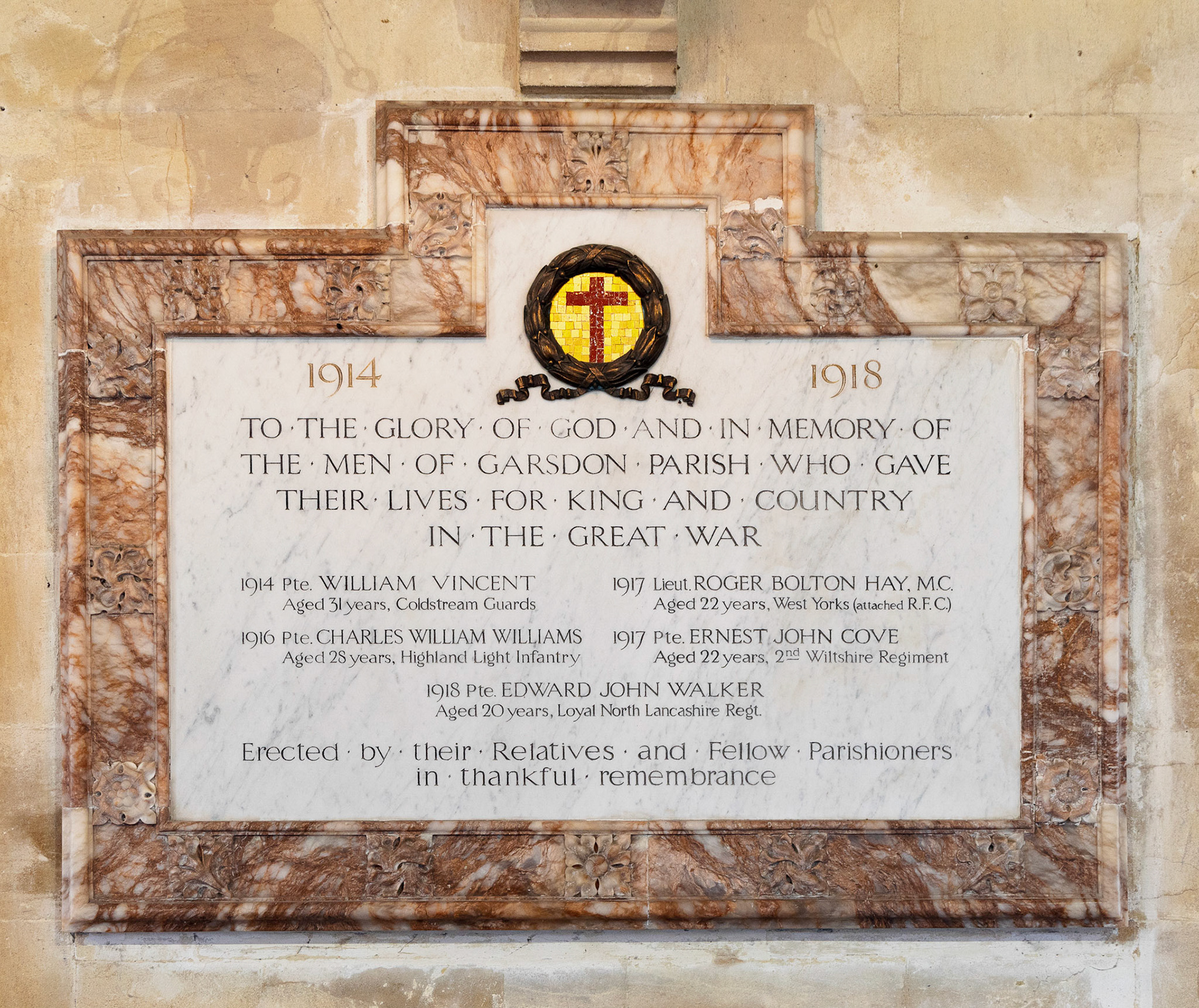 War memorial, All Saints