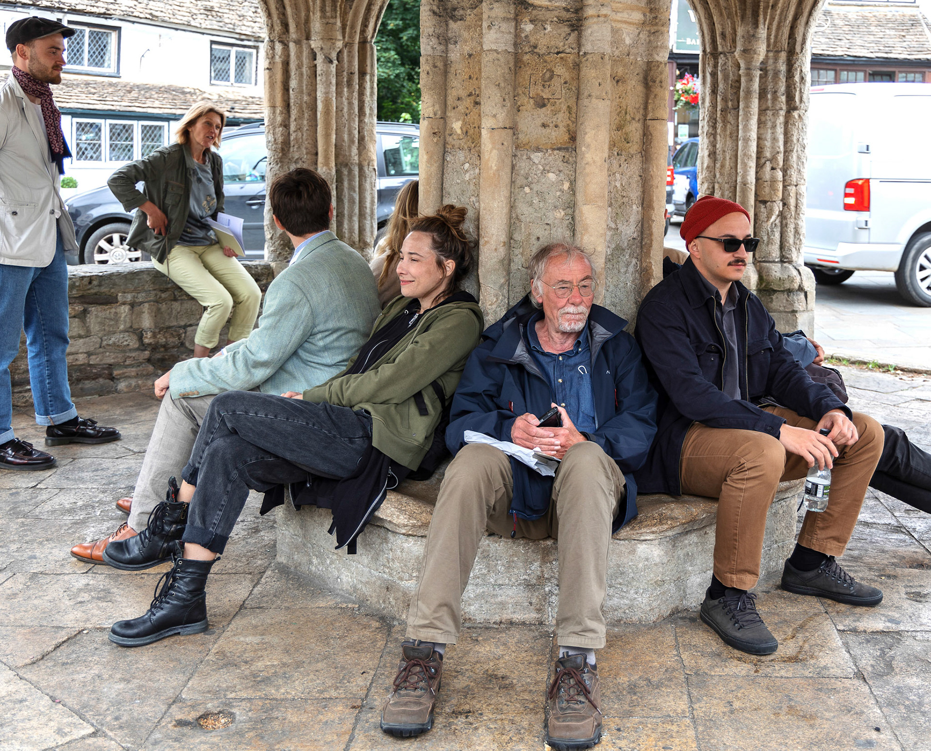Resting in the Market Cross