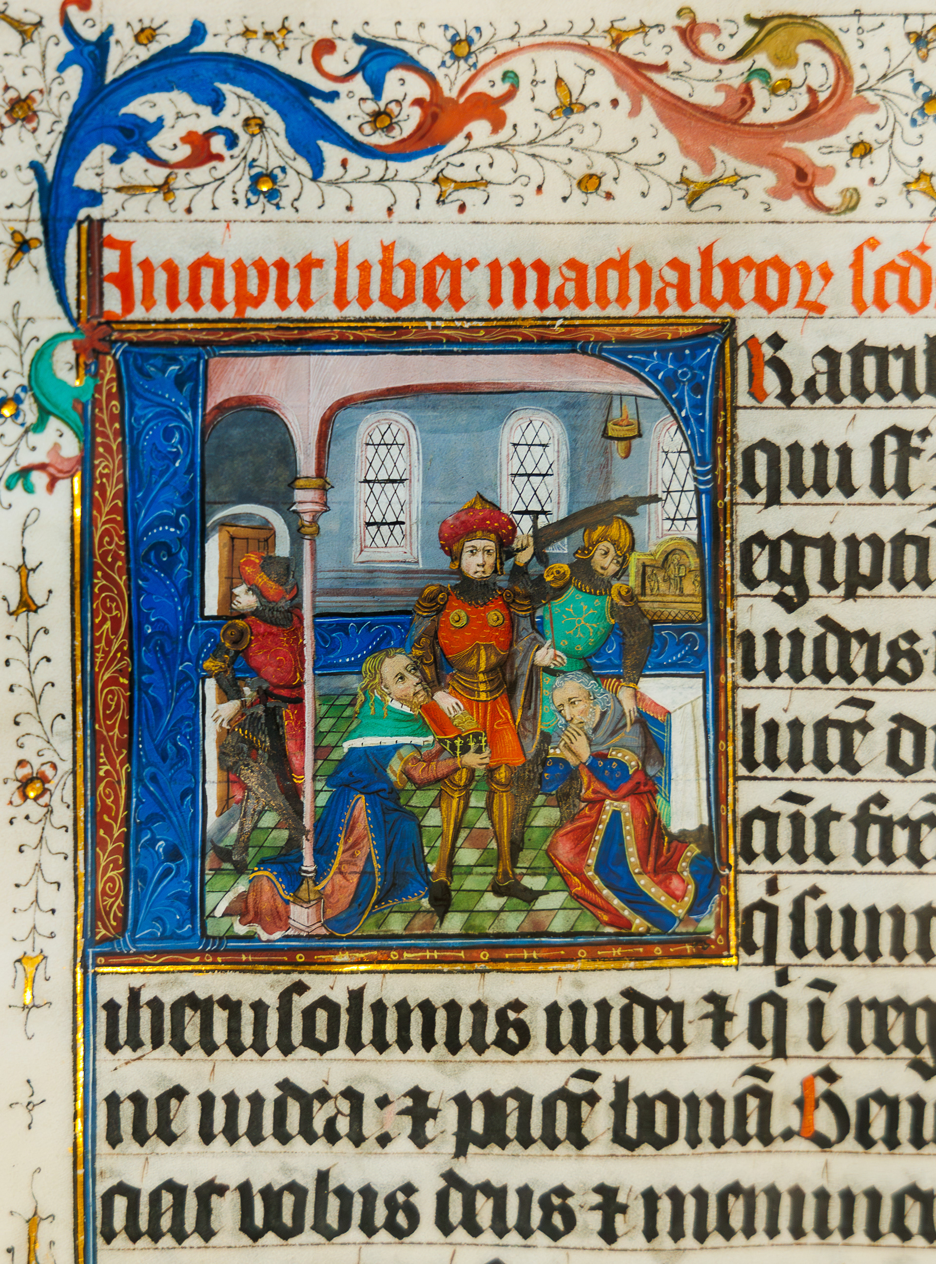 Illuminated manuscript in the abbey