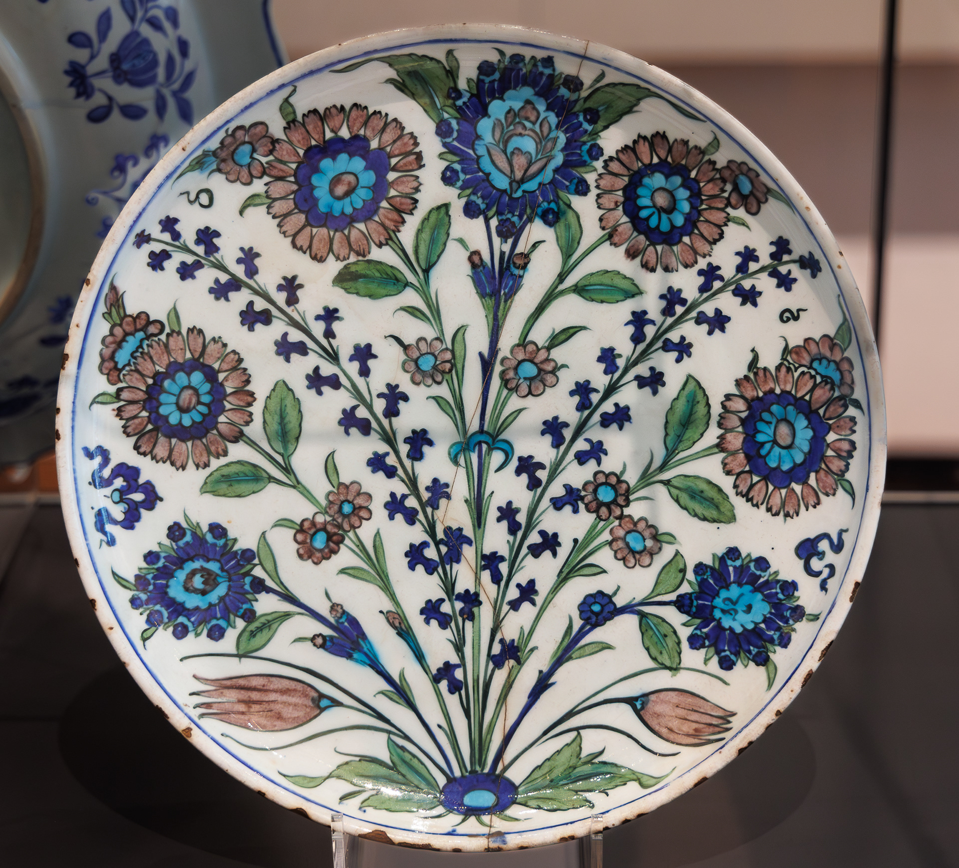 Persian plate with white ground