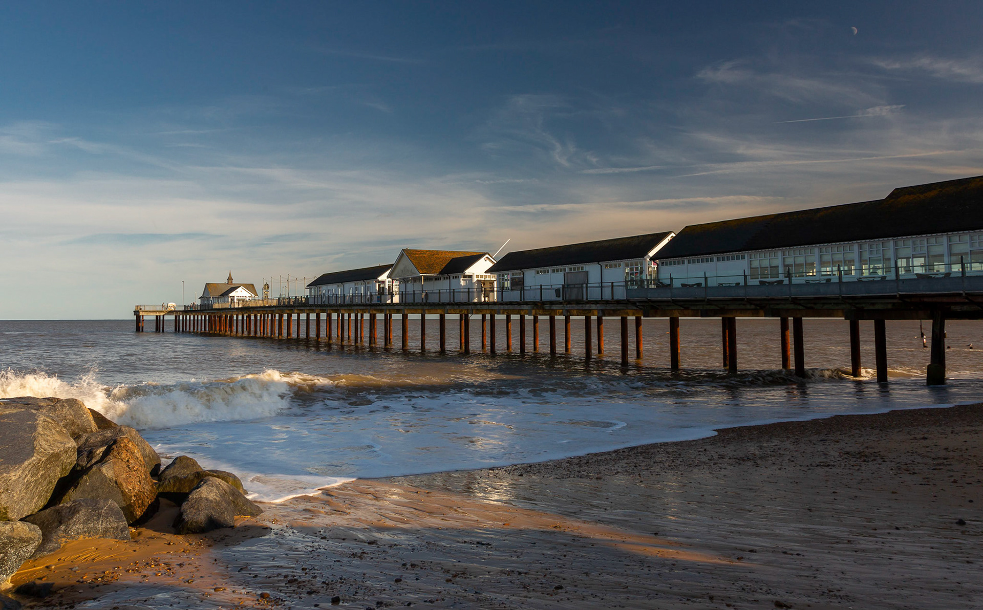 Southwold pier at dusk