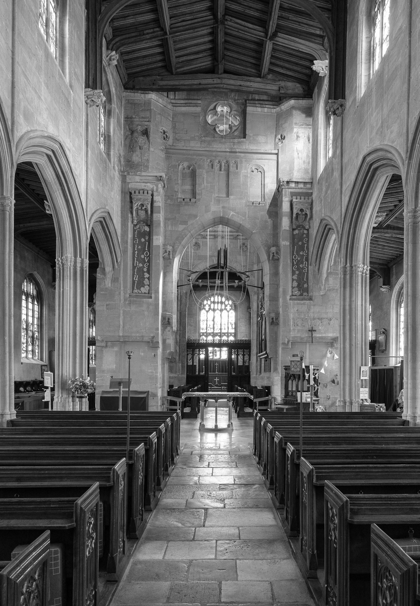 Inside St Mary's Fairford