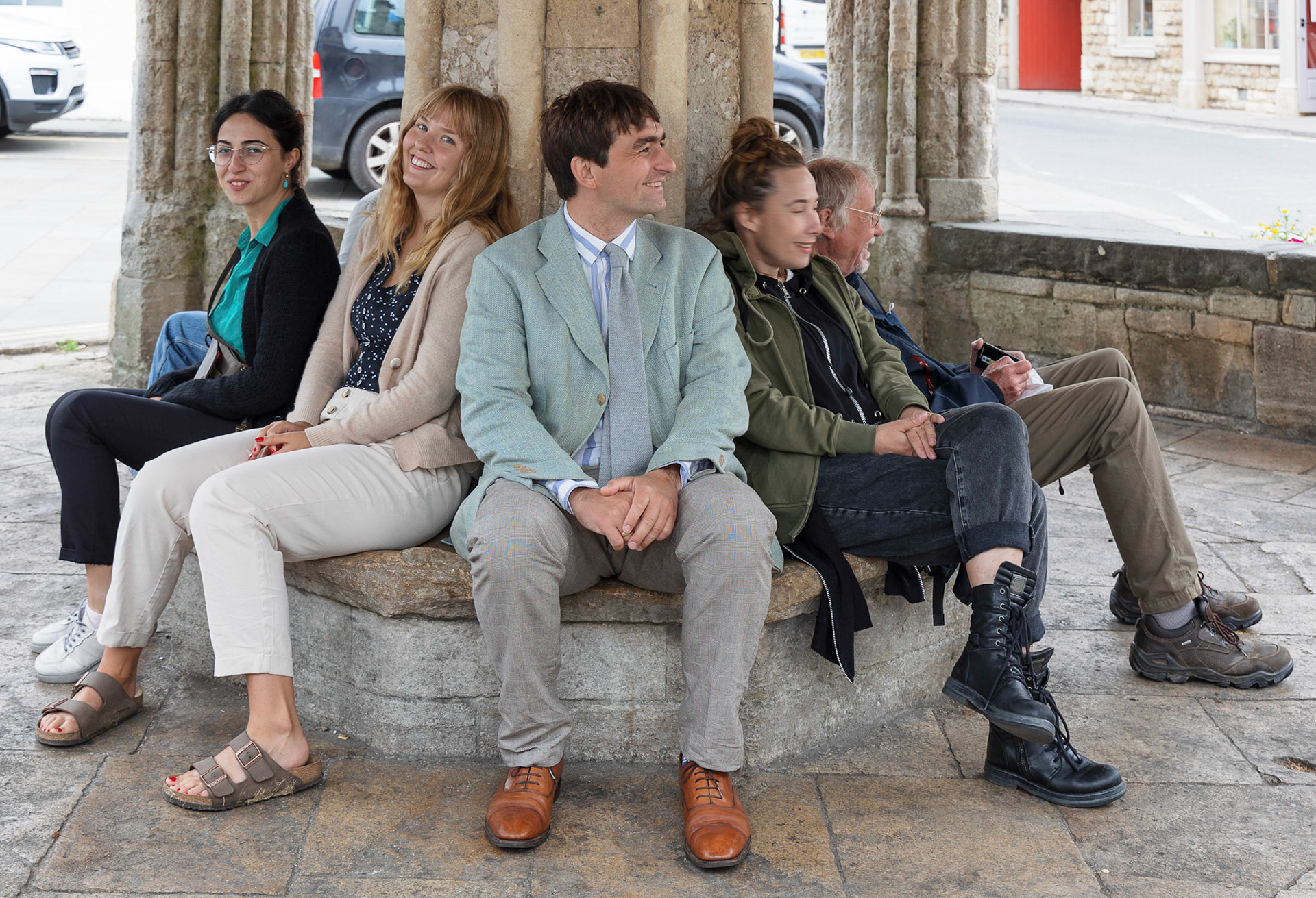 Resting in the Market Cross