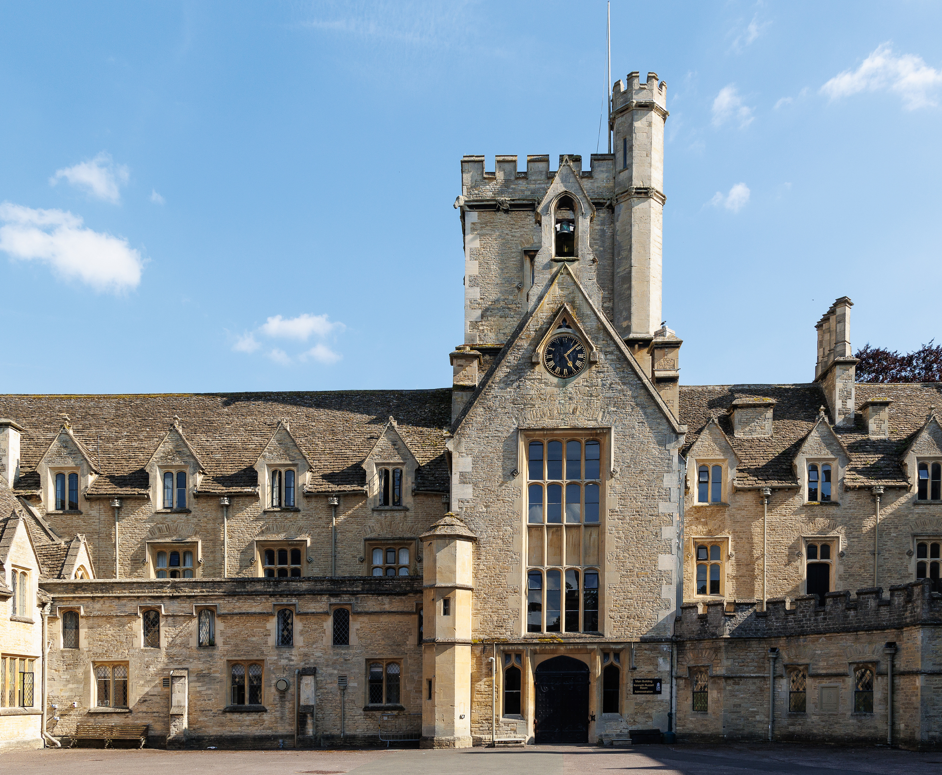 Royal Agricultural University on the day of arrival