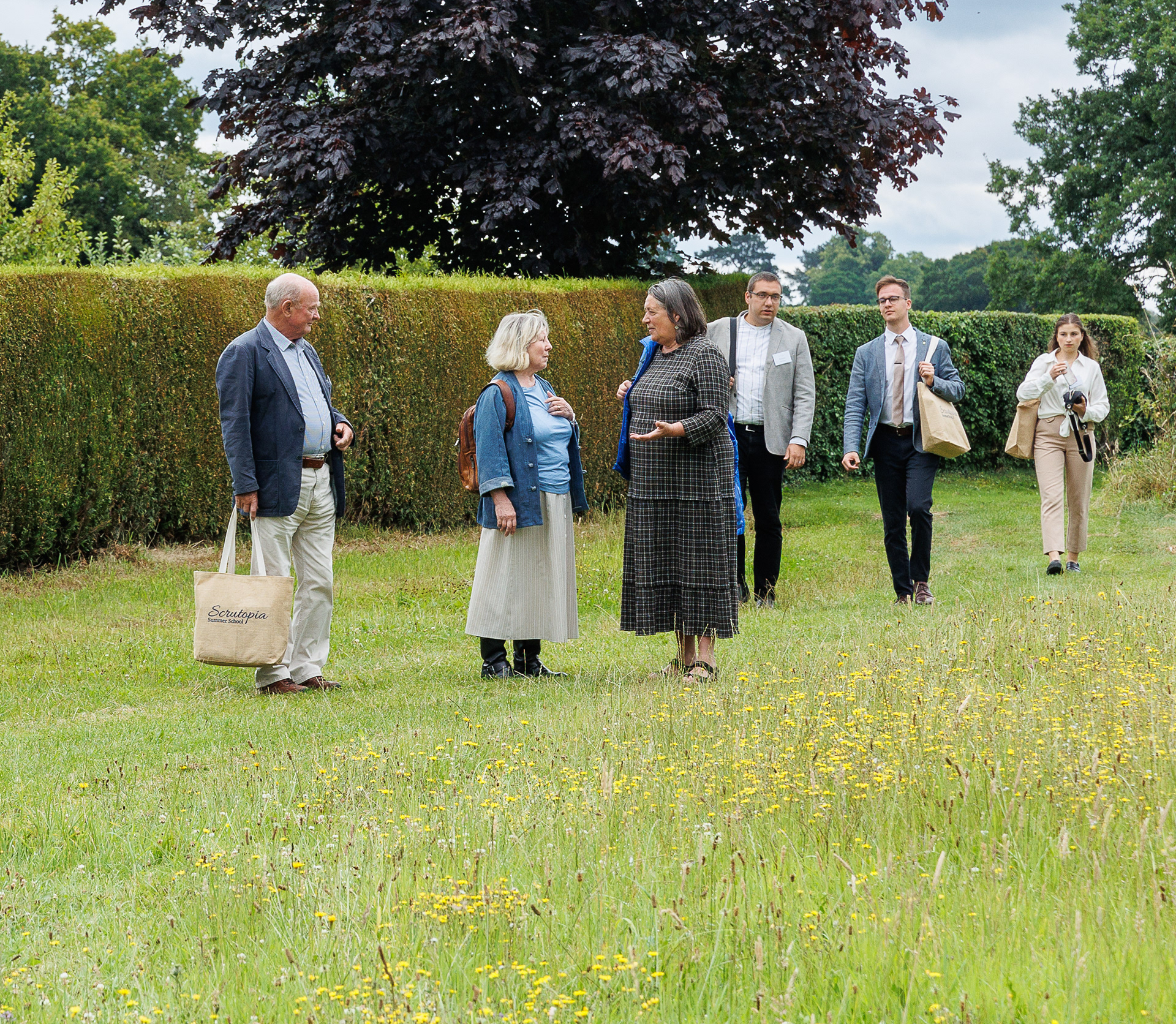 Arriving at the vineyard