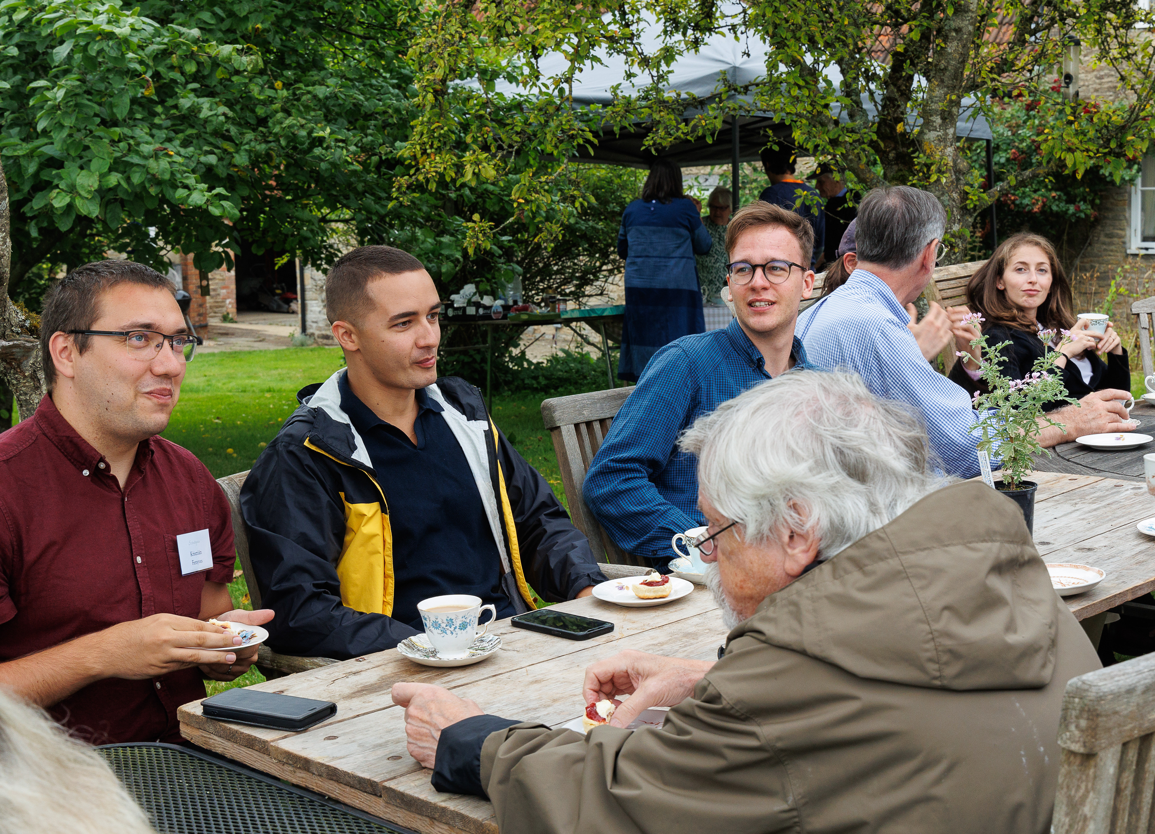 Krisztian, Benjamin and Benedek with David in the foreground