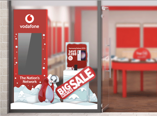 Vodafone  |  winter sale 2025 heightened  |  window visual