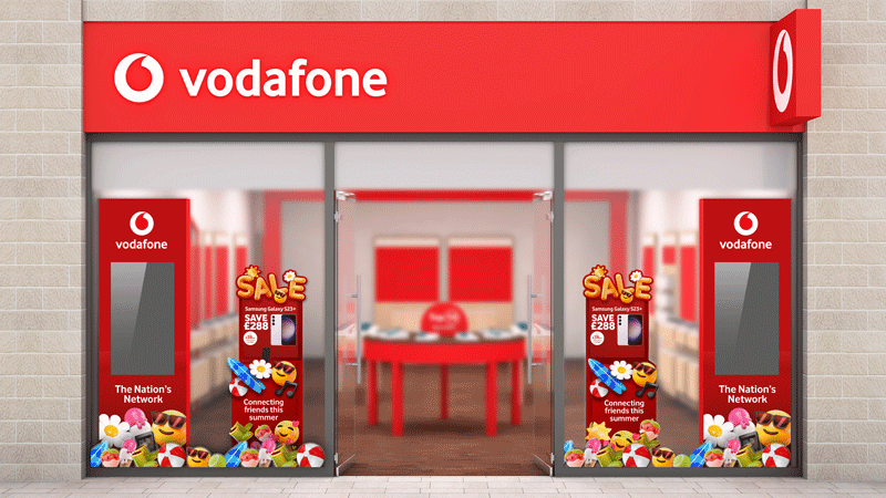 Vodafone  |  summer sale 2025 heightened  |  window visual