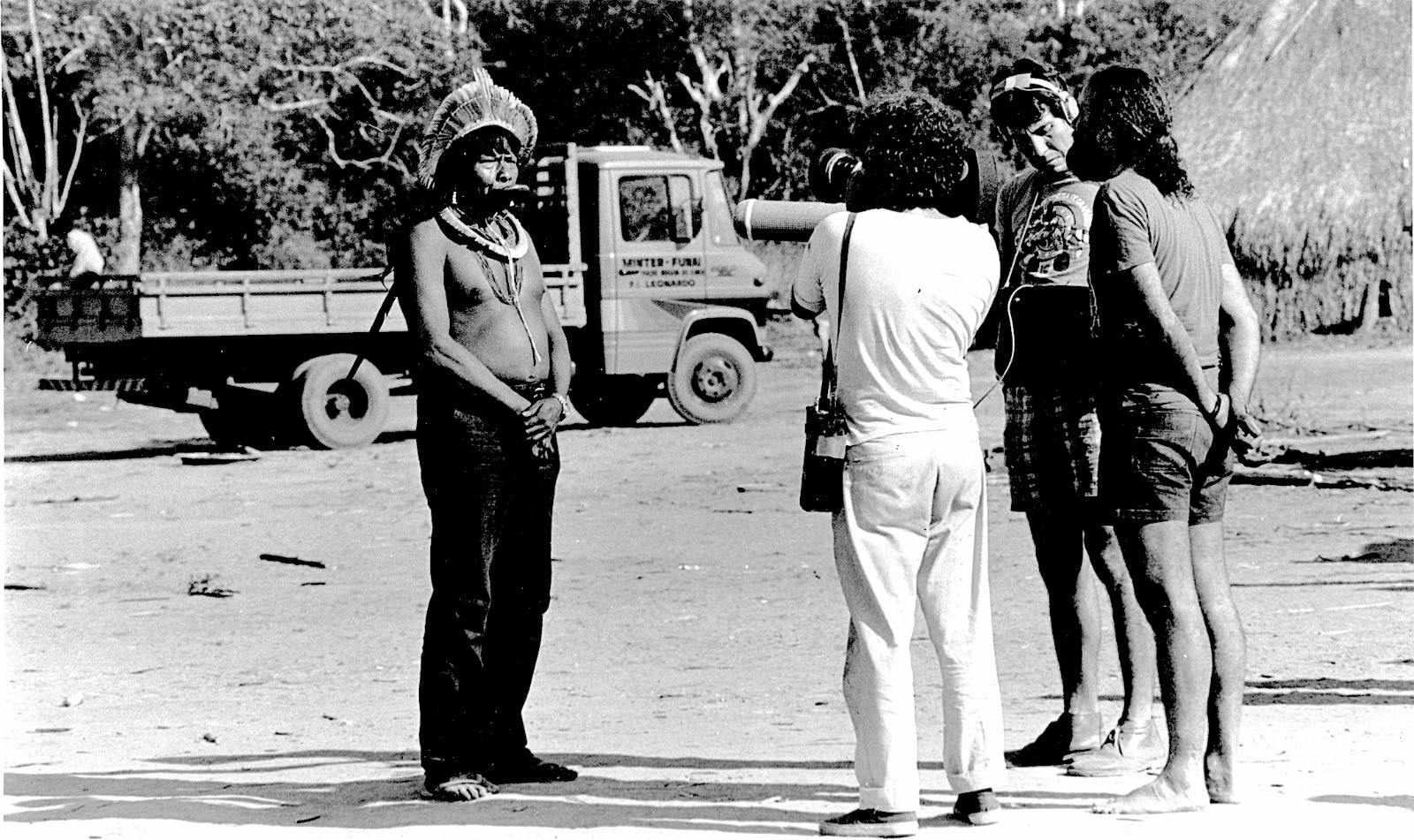 Com Hermano Penna, 1985 (foto de Luciano Andrade)