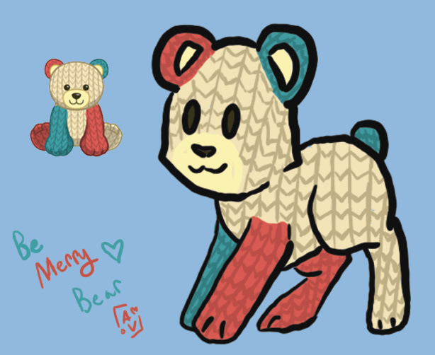 Be Merry Bear from Webkinz
