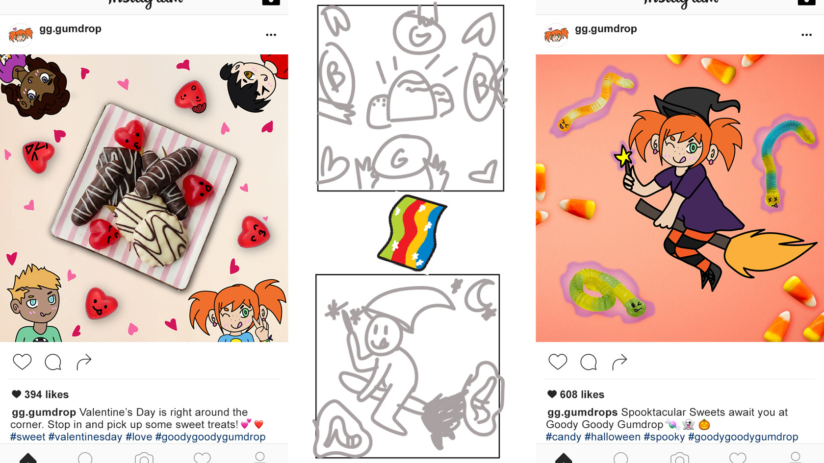 Instagram Ad - Valentines Day and Halloween