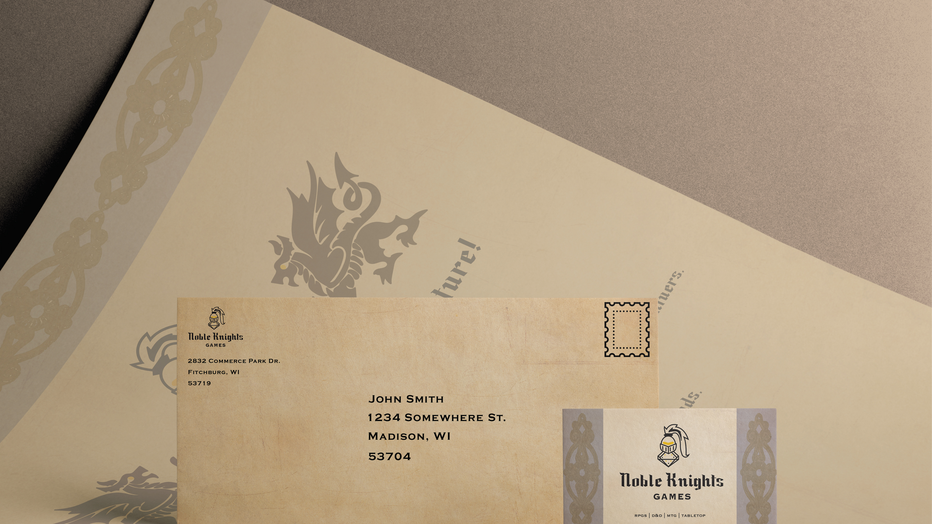 Invite, Envelope, Business Card