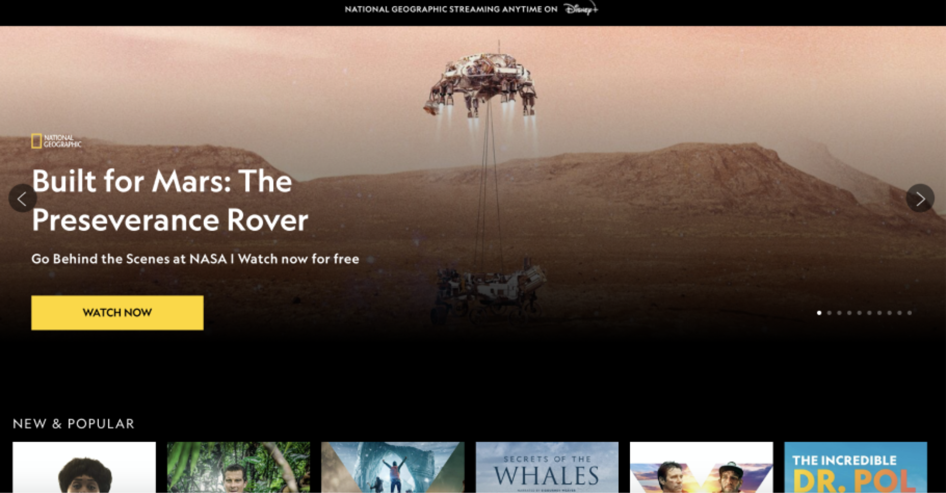Current Landing Screen