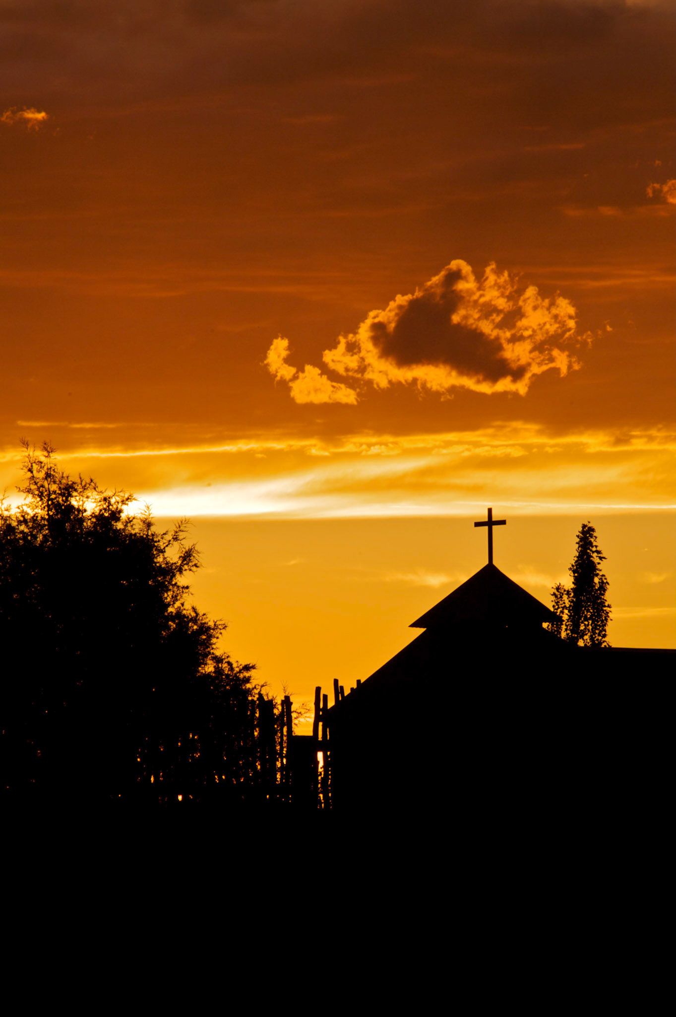 Sunset at Arroyo Seco, New Mexico 1