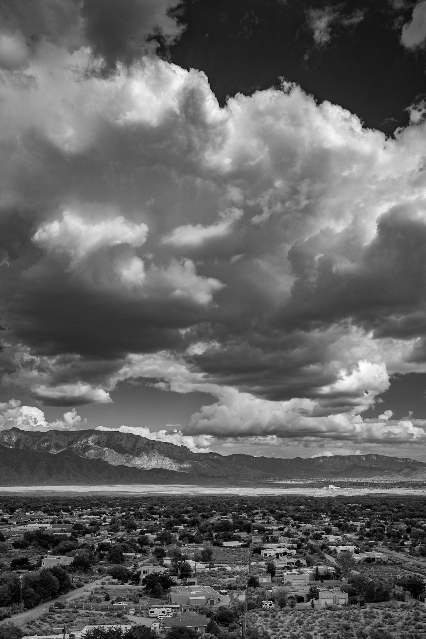 Corrales from atop the West Mesa
