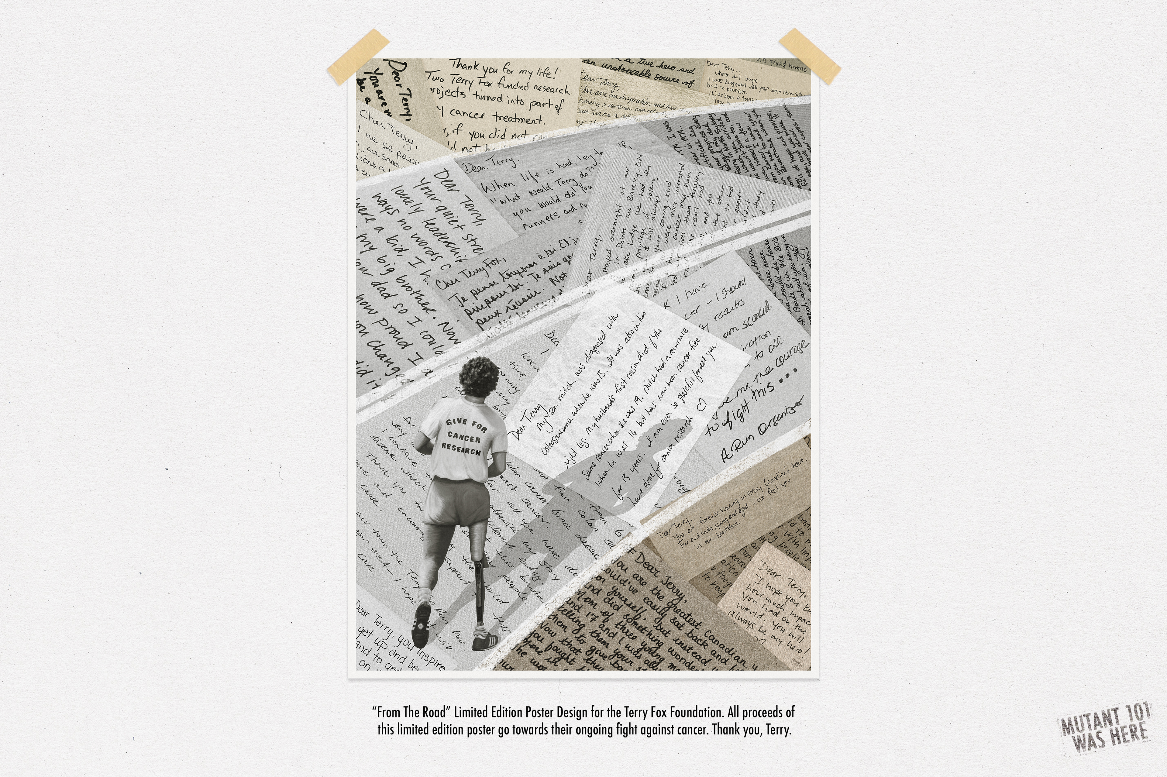 "From The Road" Limited Edition Terry Fox Poster For the Terry Fox Foundation