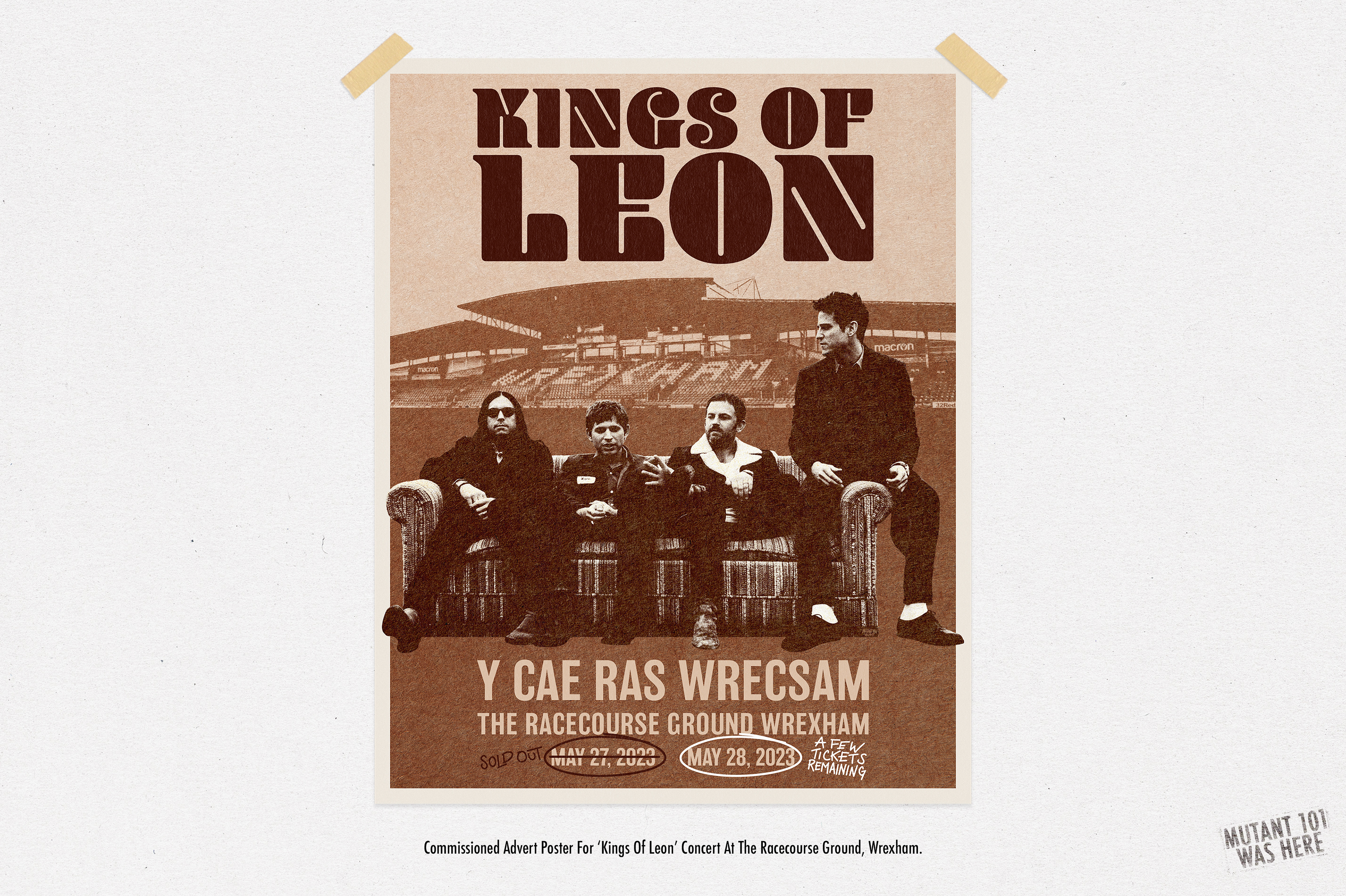 Kings Of Leon Commissioned Concert Poster