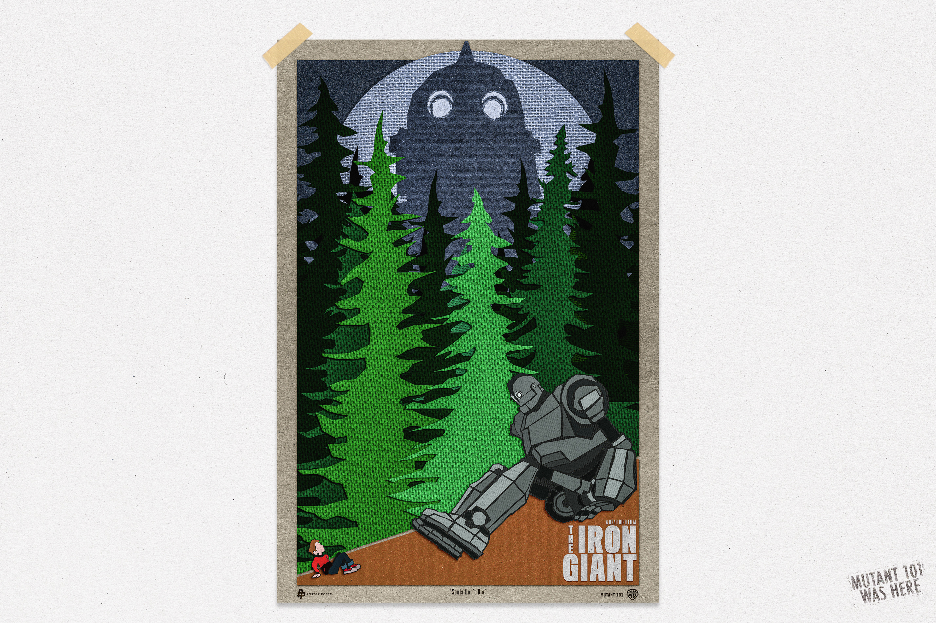 "The Iron Giant" Tribute Poster as Guest Artist with Poster Posse