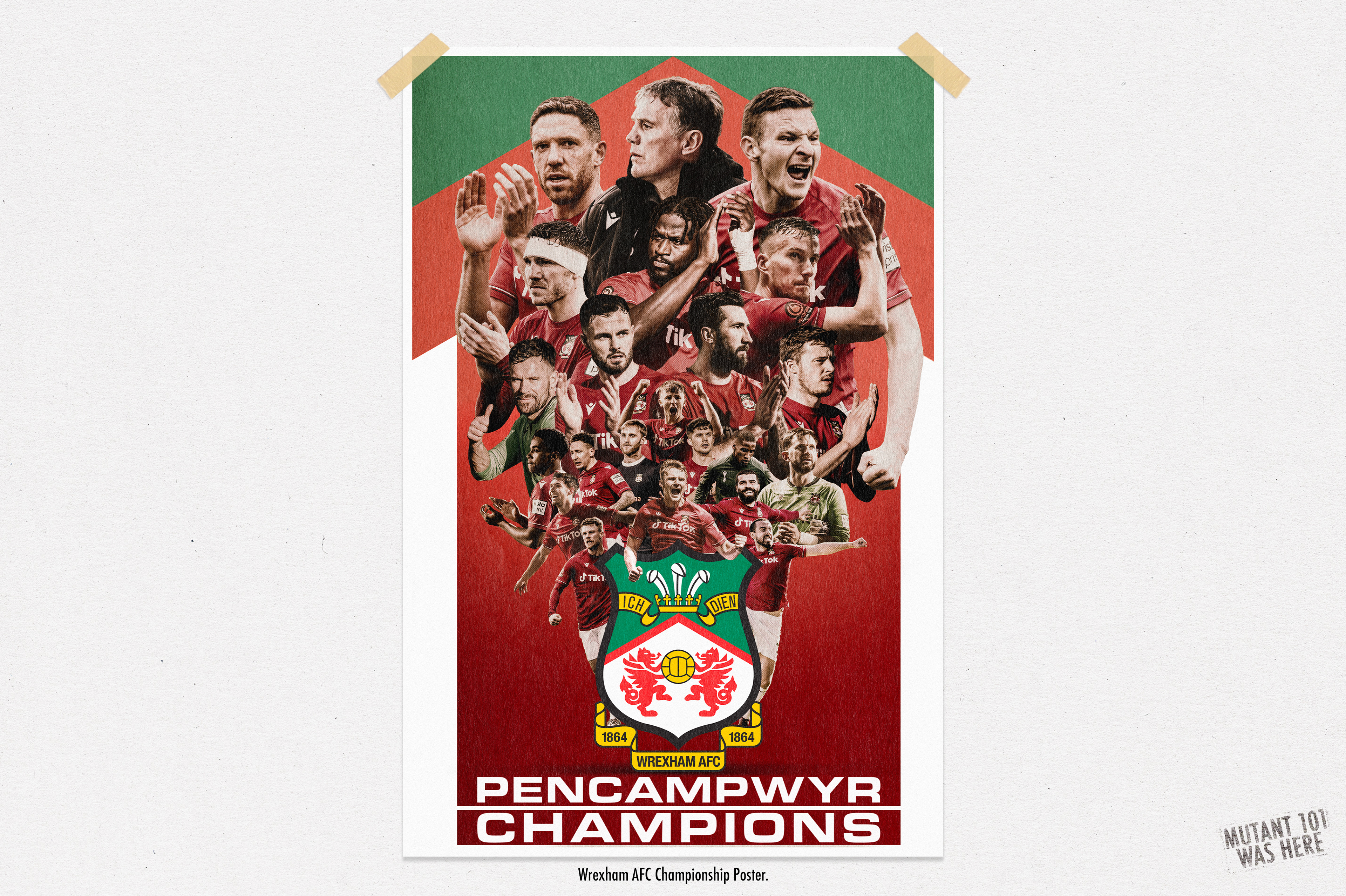 Championship Poster Commissioned For Wrexham AFC