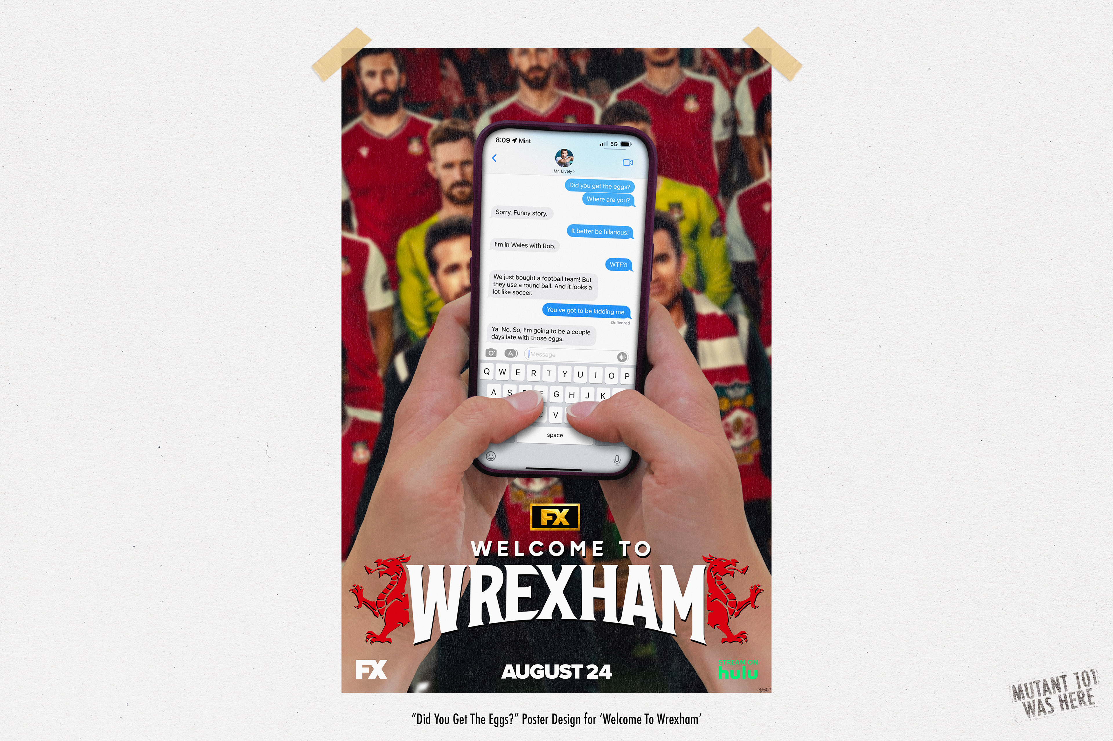 "Welcome To Wrexham" Official Commissioned Poster Commissioned