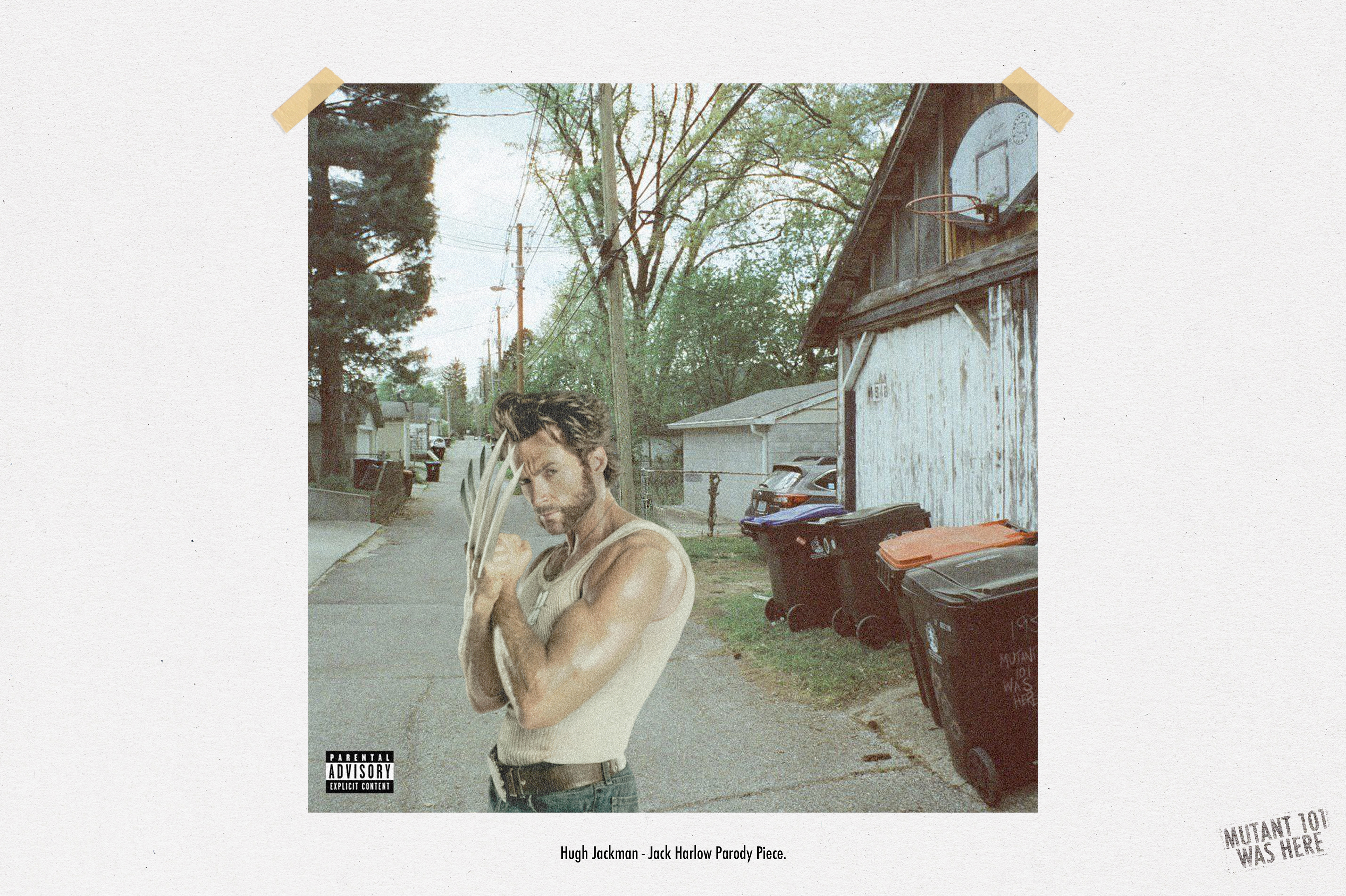 Hugh Jackman - Jack Harlow Parody Commissioned Artwork