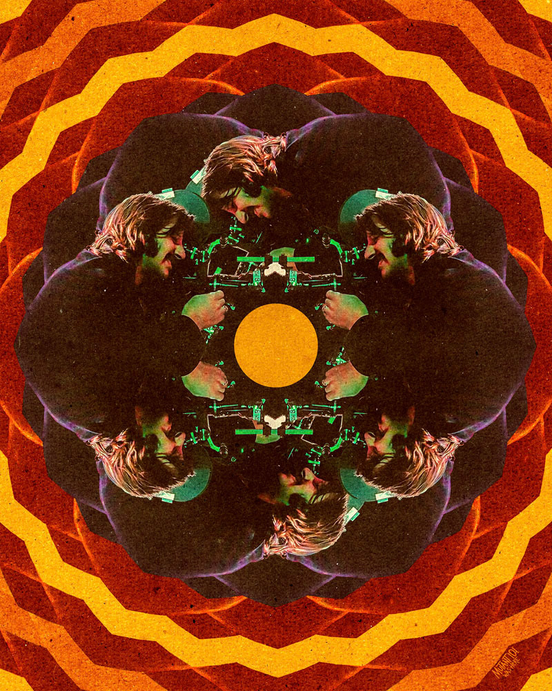Abstract Mixed Media Illustration celebrating The Beatles' Ringo Starr by Mutant 101.