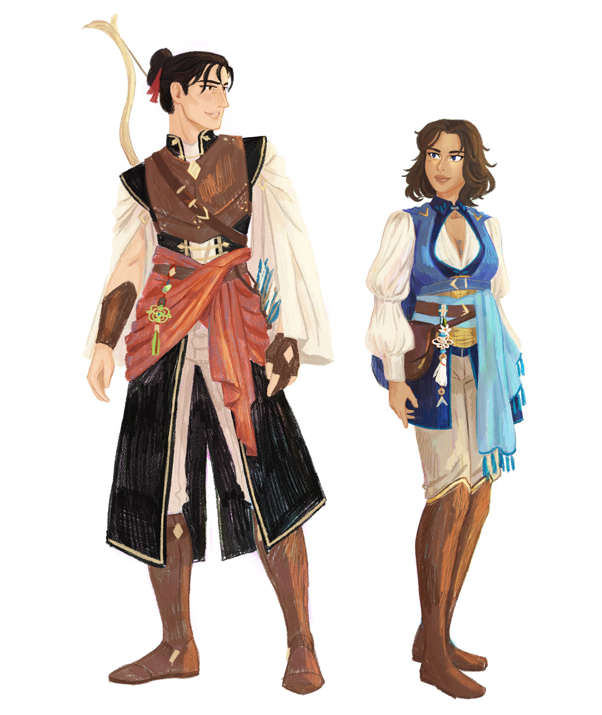 Lorcan et Eugenia avant les événements de l'histoire