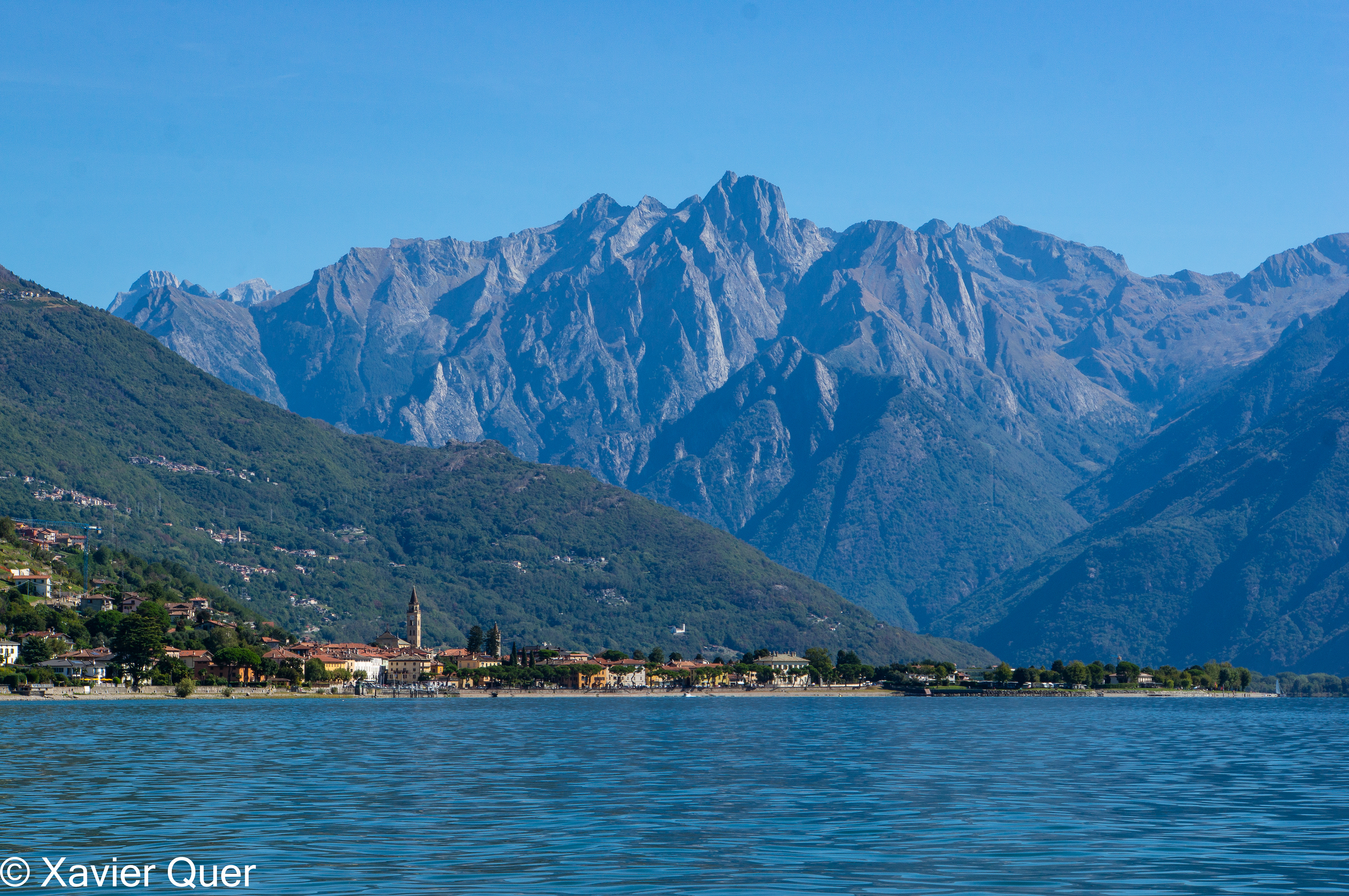 Vista sobre l'extrem nord del Lago di Como